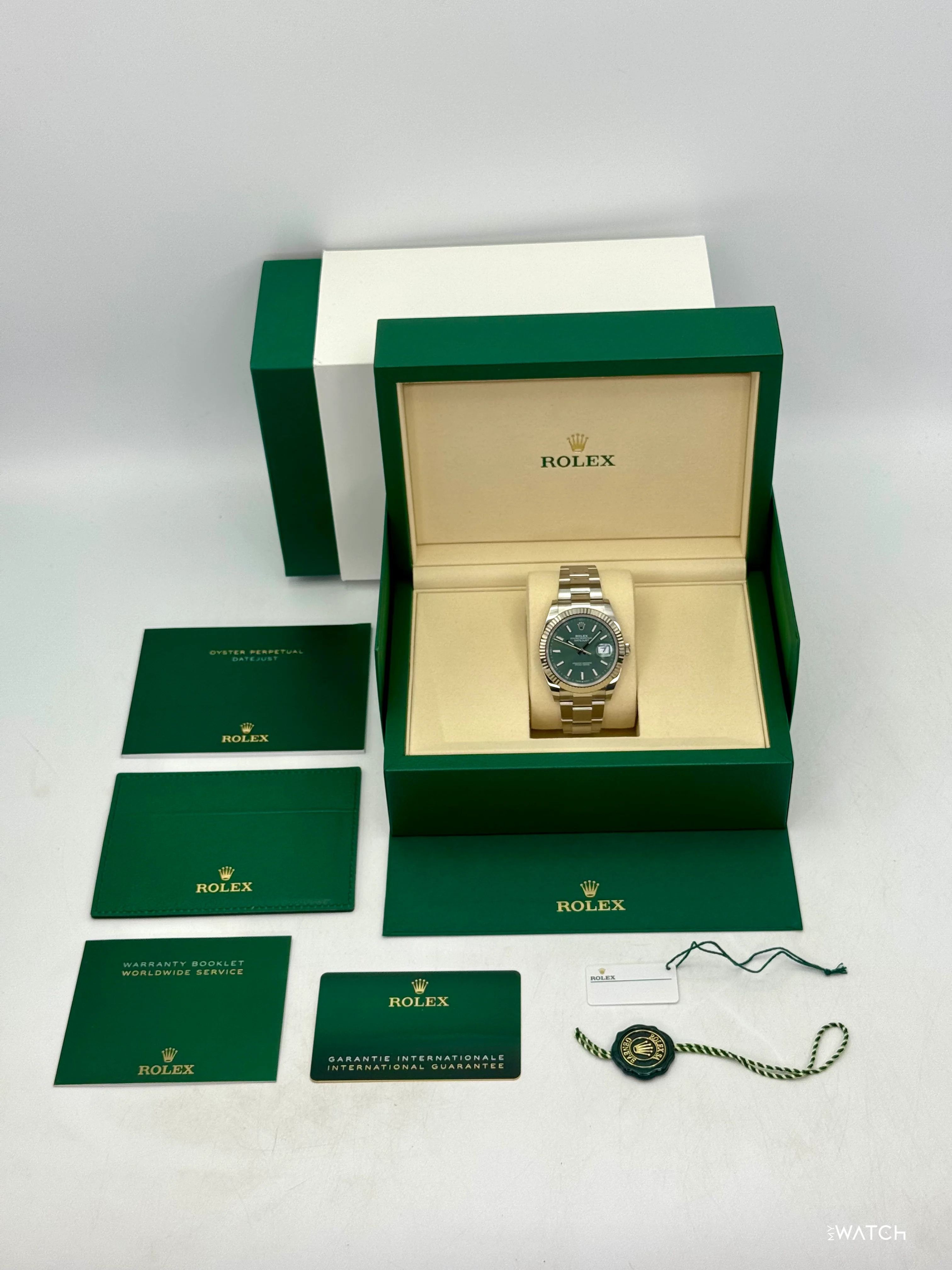 NEW 2026 Rolex Datejust 41mm 126334 Oyster Stainless Steel Green Dial - Image 10