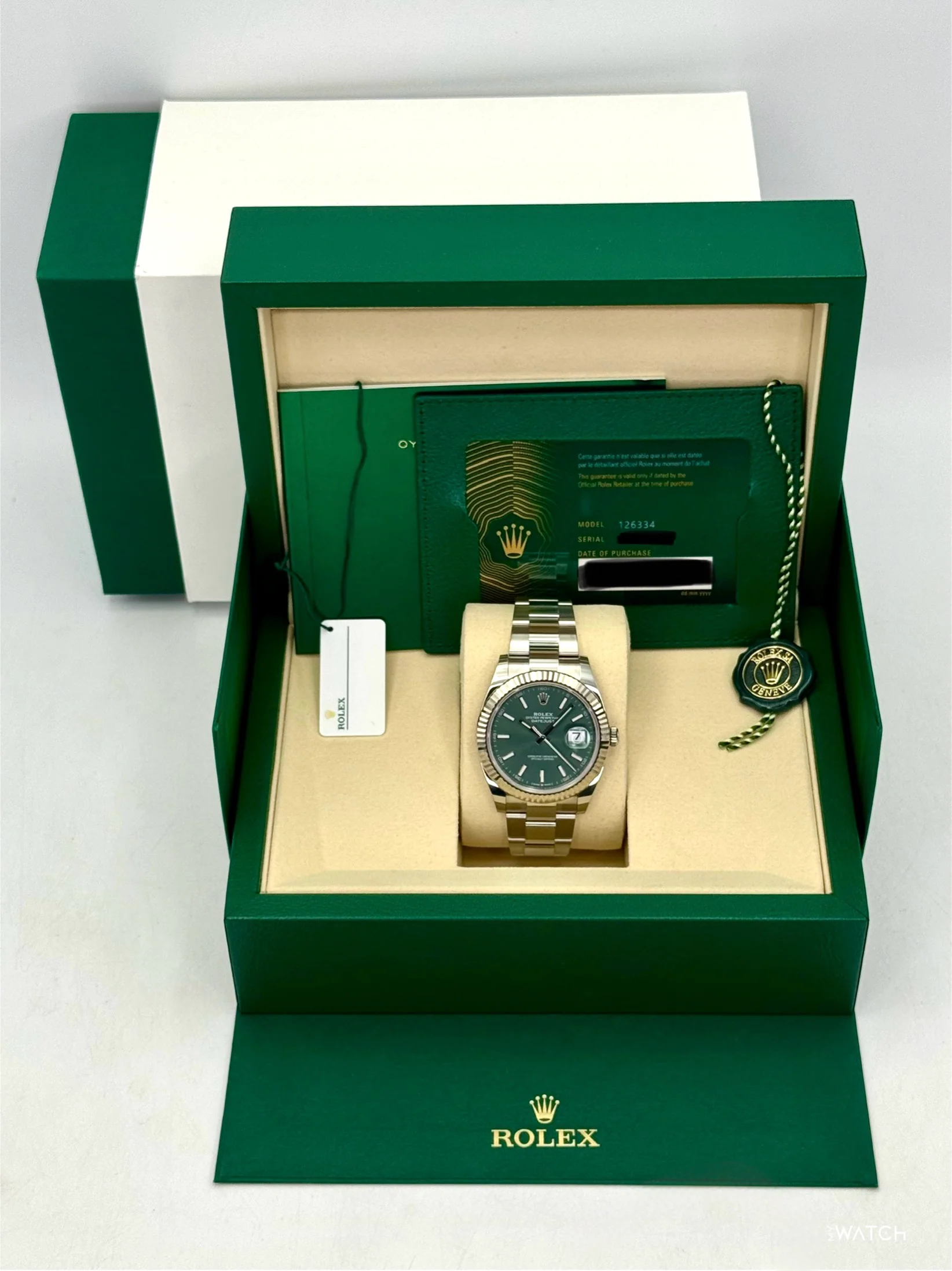 NEW 2026 Rolex Datejust 41mm 126334 Oyster Stainless Steel Green Dial - Image 9