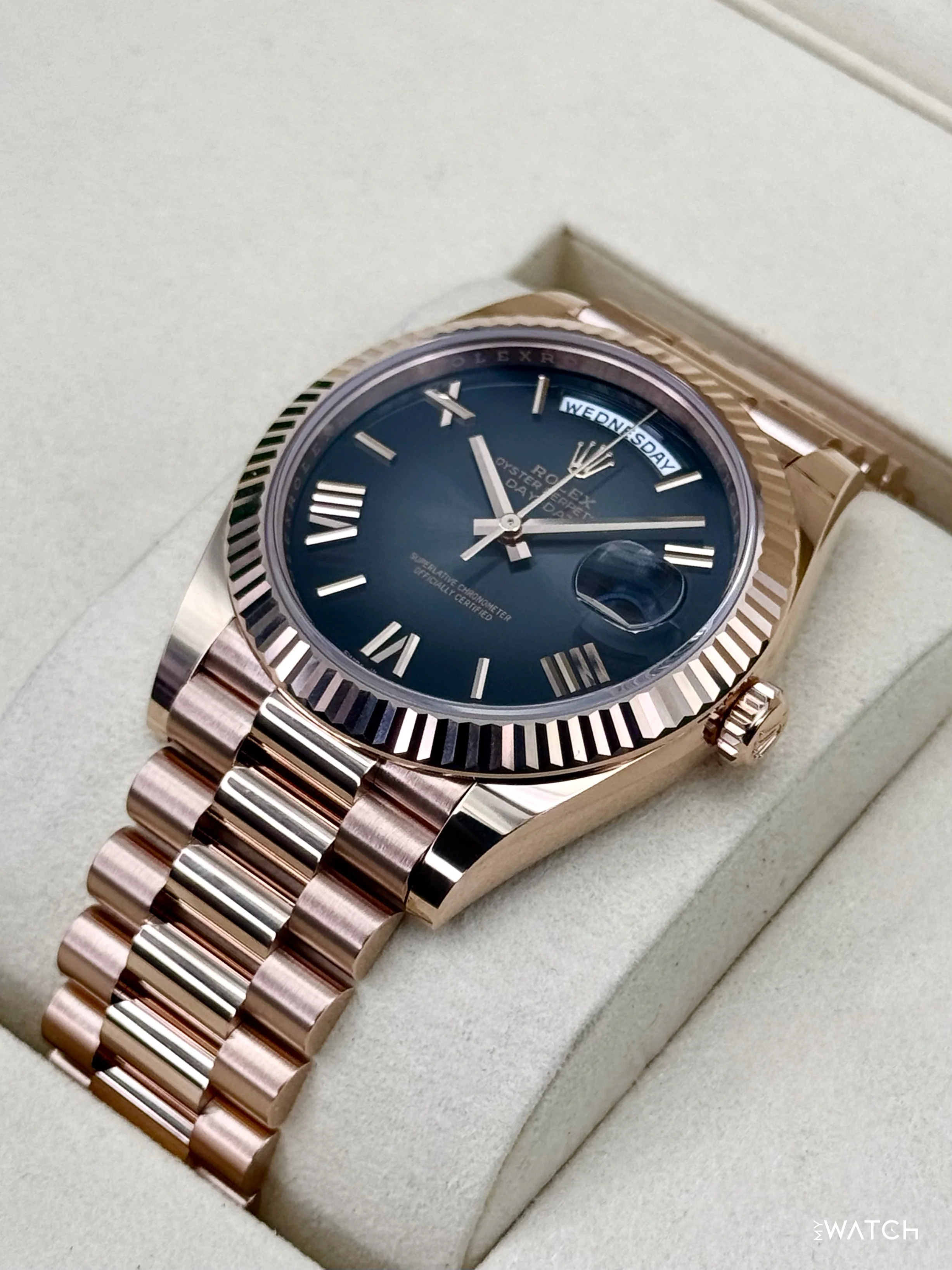 NEW 2026 Rolex Day-Date 40mm 228235 Presidential Slate Ombre Dial - Image 5