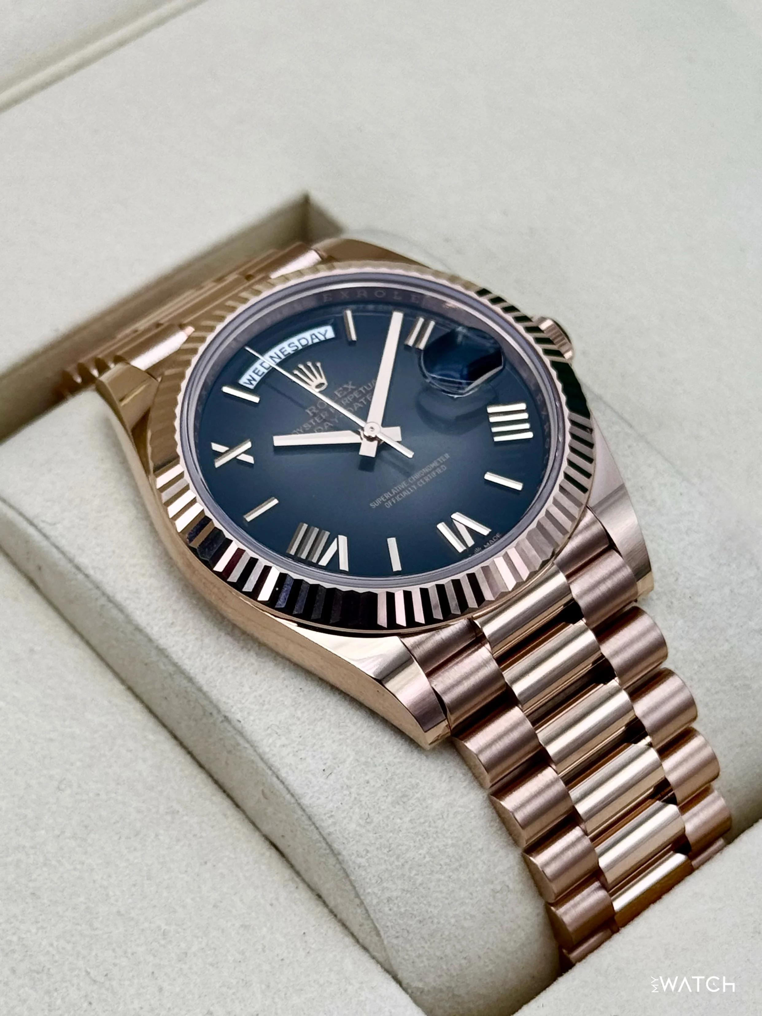 NEW 2026 Rolex Day-Date 40mm 228235 Presidential Slate Ombre Dial - Image 6