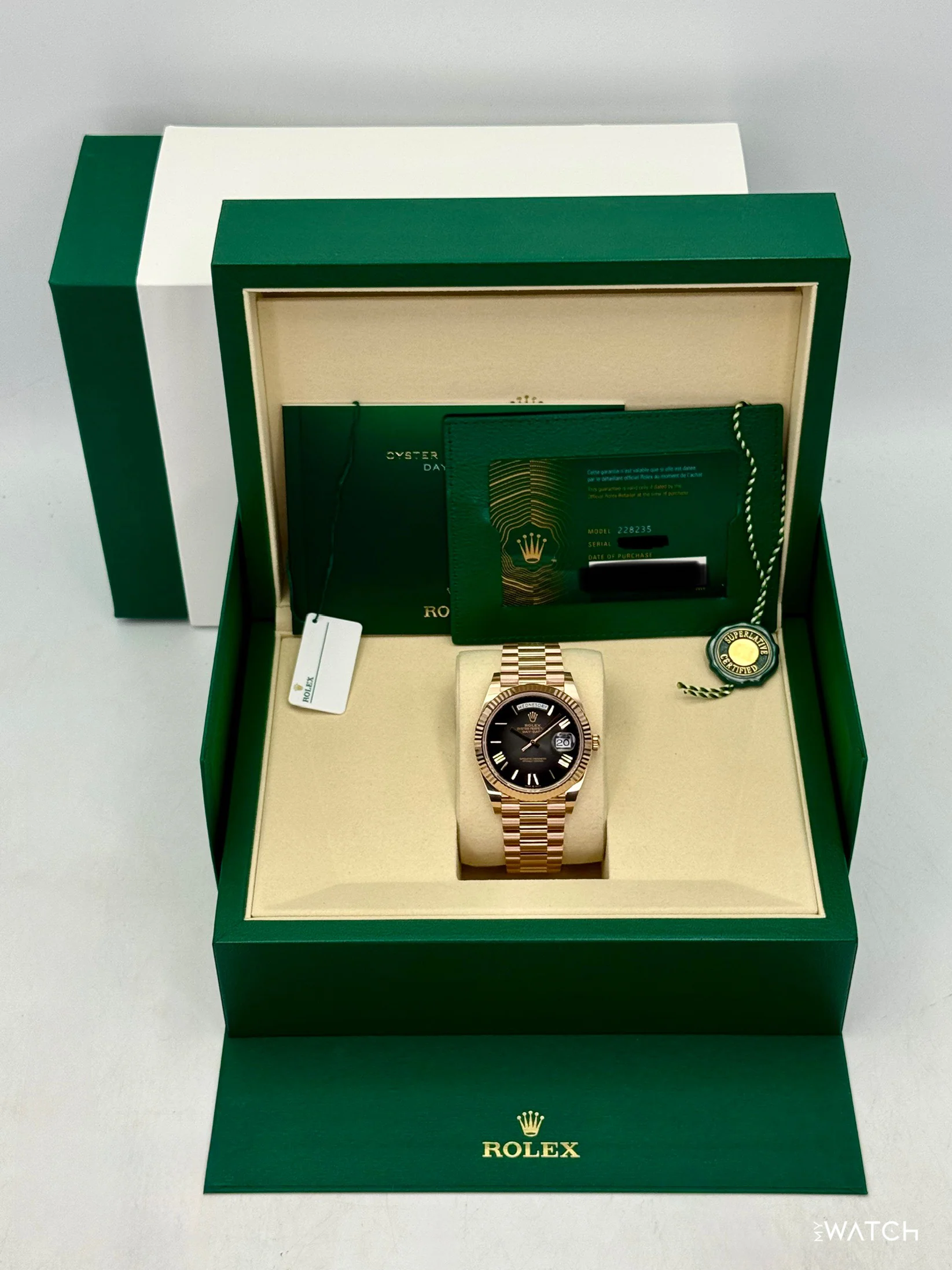 NEW 2026 Rolex Day-Date 40mm 228235 Presidential Slate Ombre Dial - Image 9