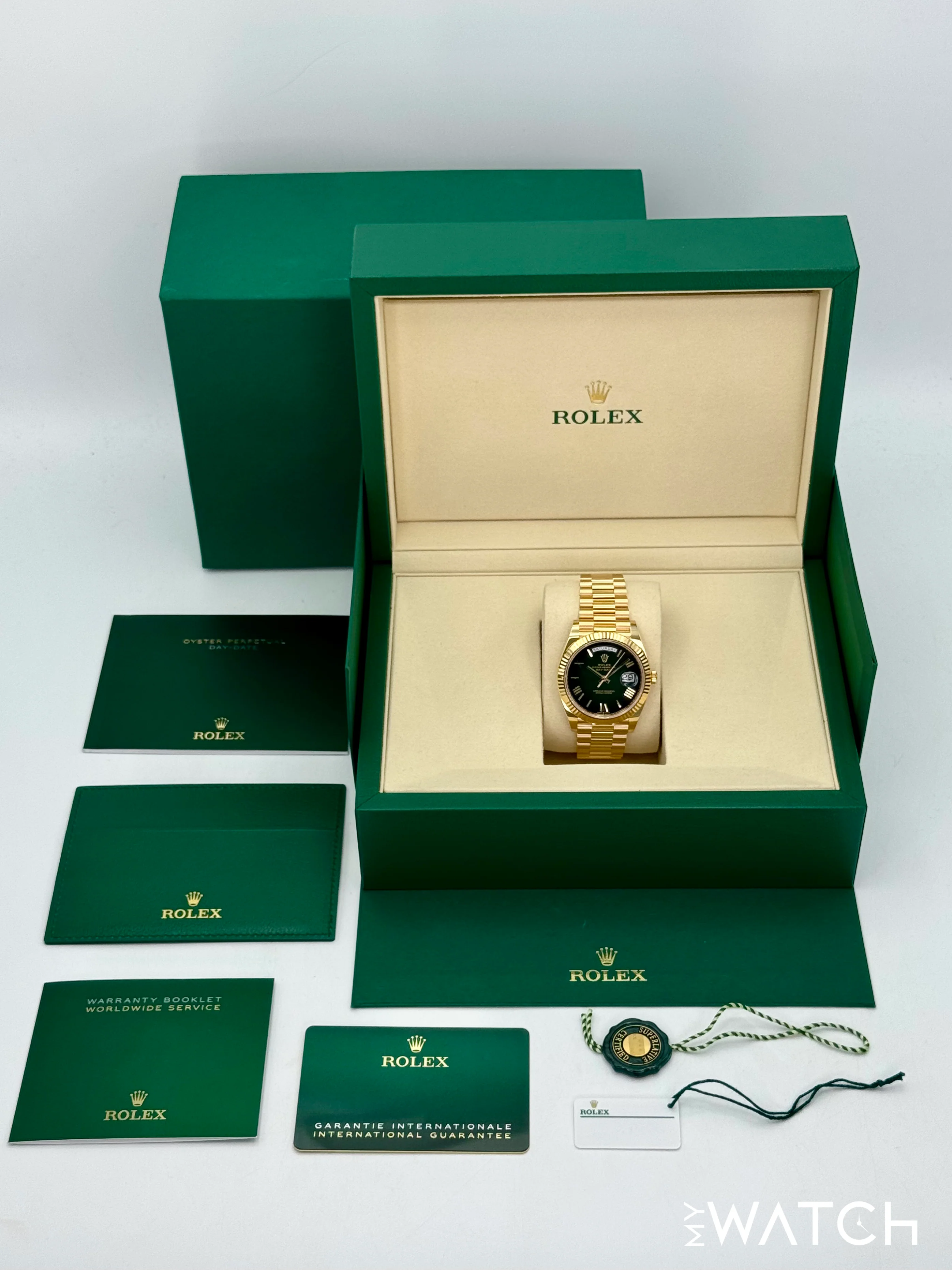 NEW 2026 Rolex Day-Date 40mm 228238 Presidential Green Ombre Dial - Image 10