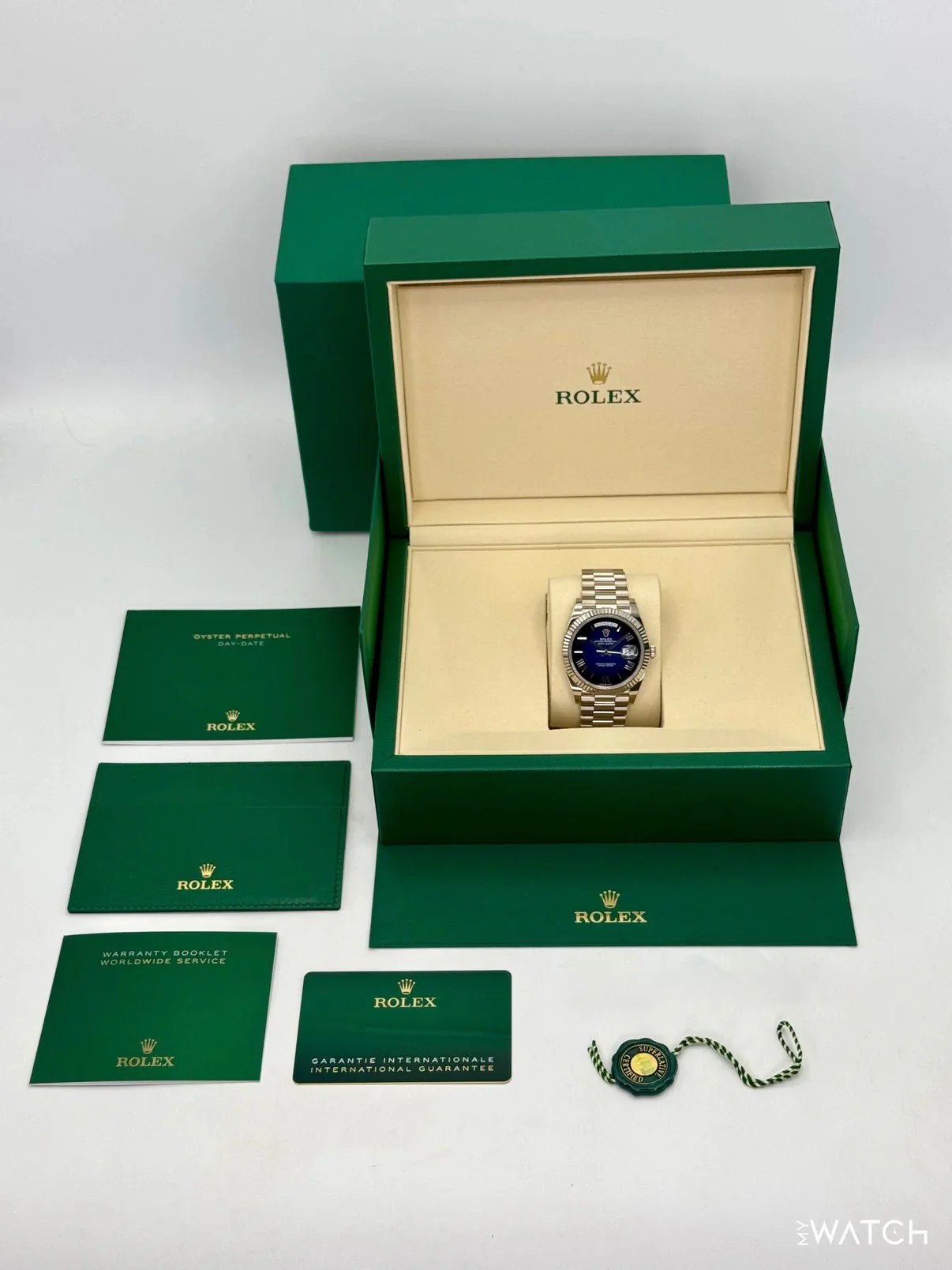 NEW 2026 Rolex Day-Date 40mm 228239 Presidential Blue Ombre Dial - Image 10