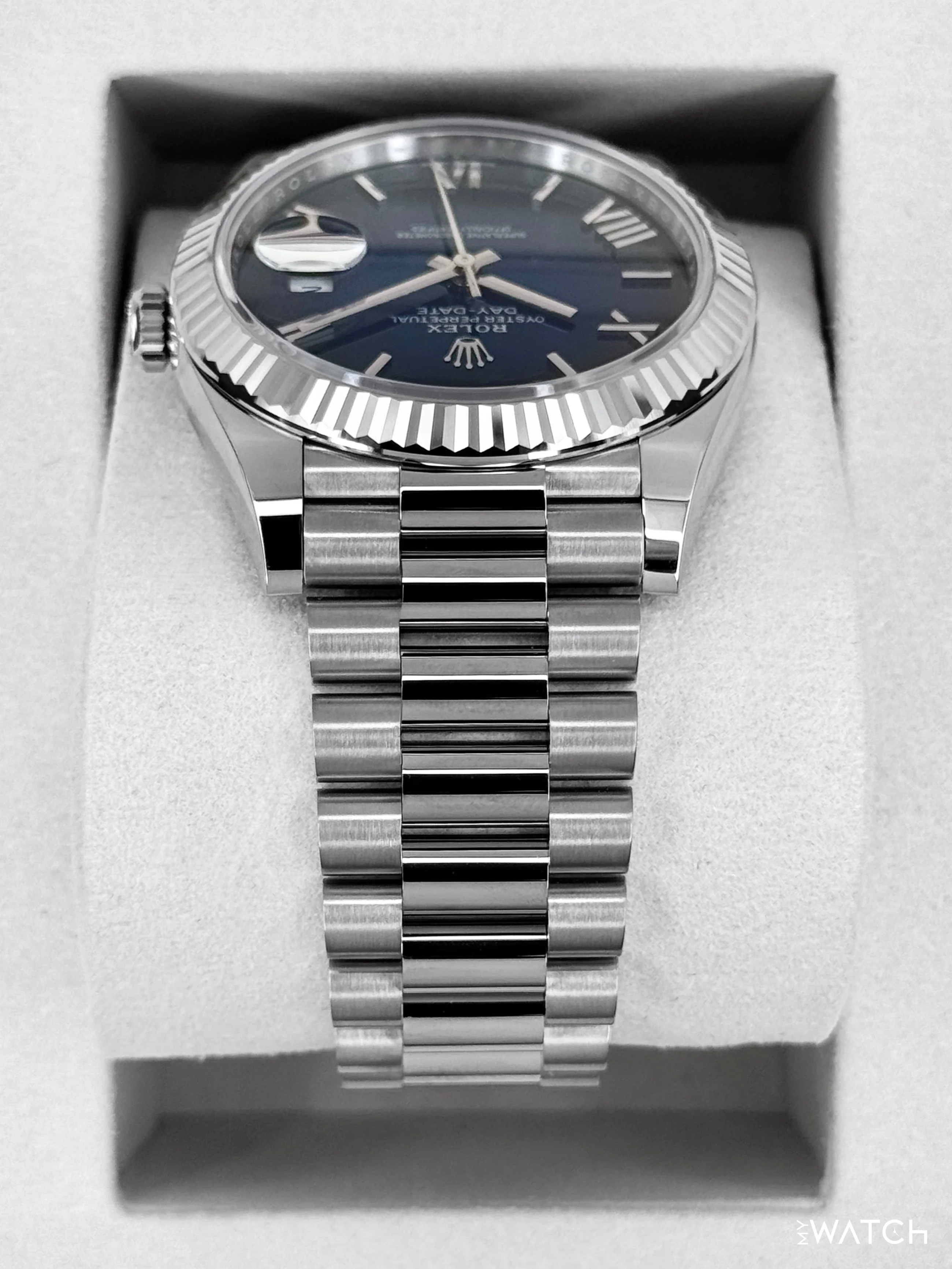 NEW 2026 Rolex Day-Date 40mm 228239 Presidential Blue Ombre Dial - Image 4