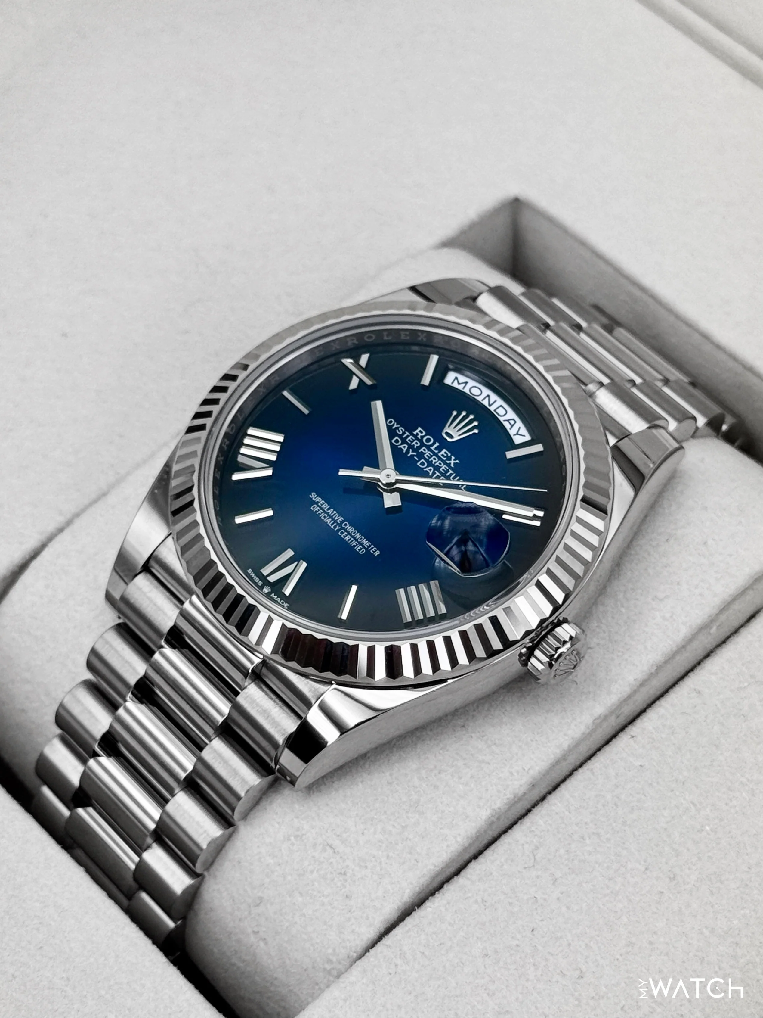 NEW 2026 Rolex Day-Date 40mm 228239 Presidential Blue Ombre Dial - Image 5