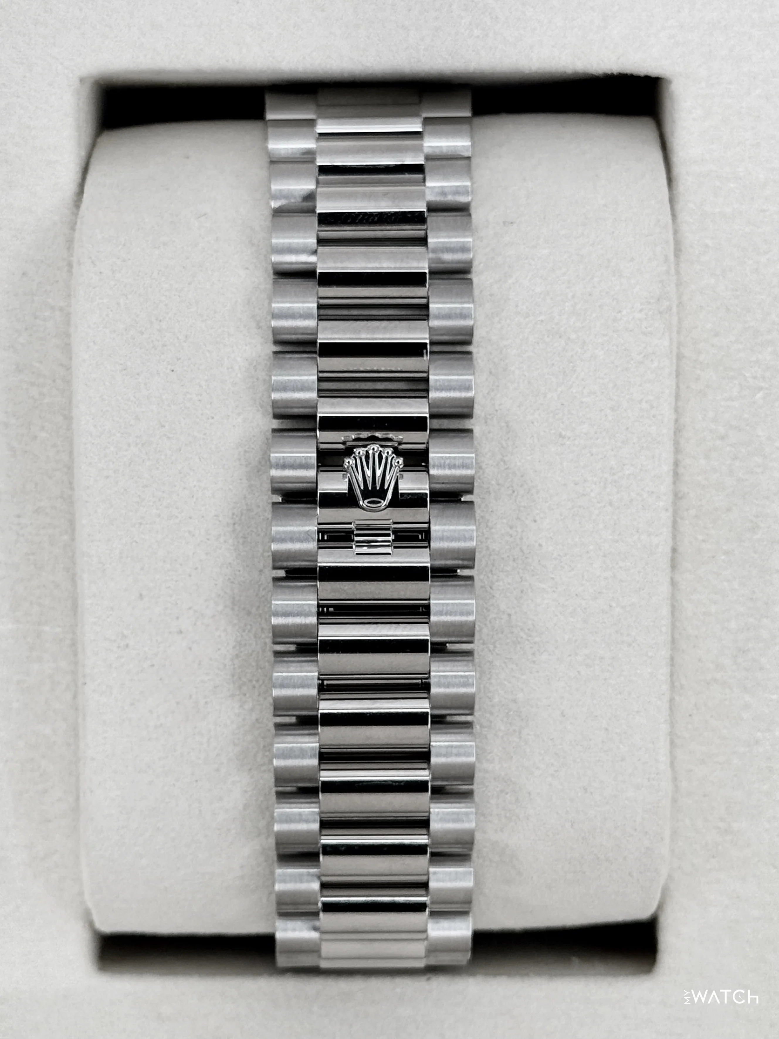 NEW 2026 Rolex Day-Date Platinum 36mm 128236 Ice Blue Roman Dial - Image 2