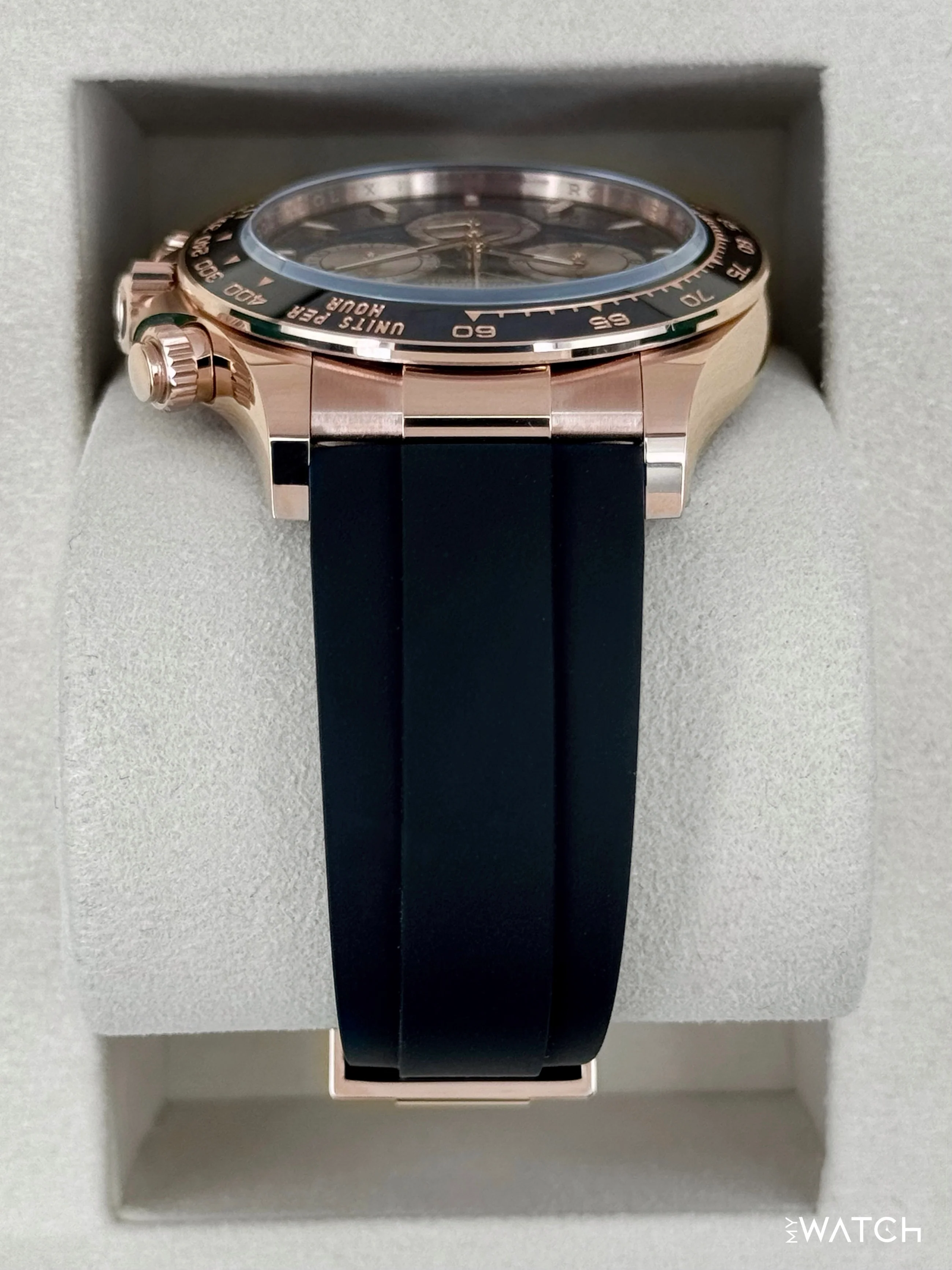 NEW 2026 Rolex Daytona 40mm 126515LN Rose Gold Oysterflex Black Dial - Image 4