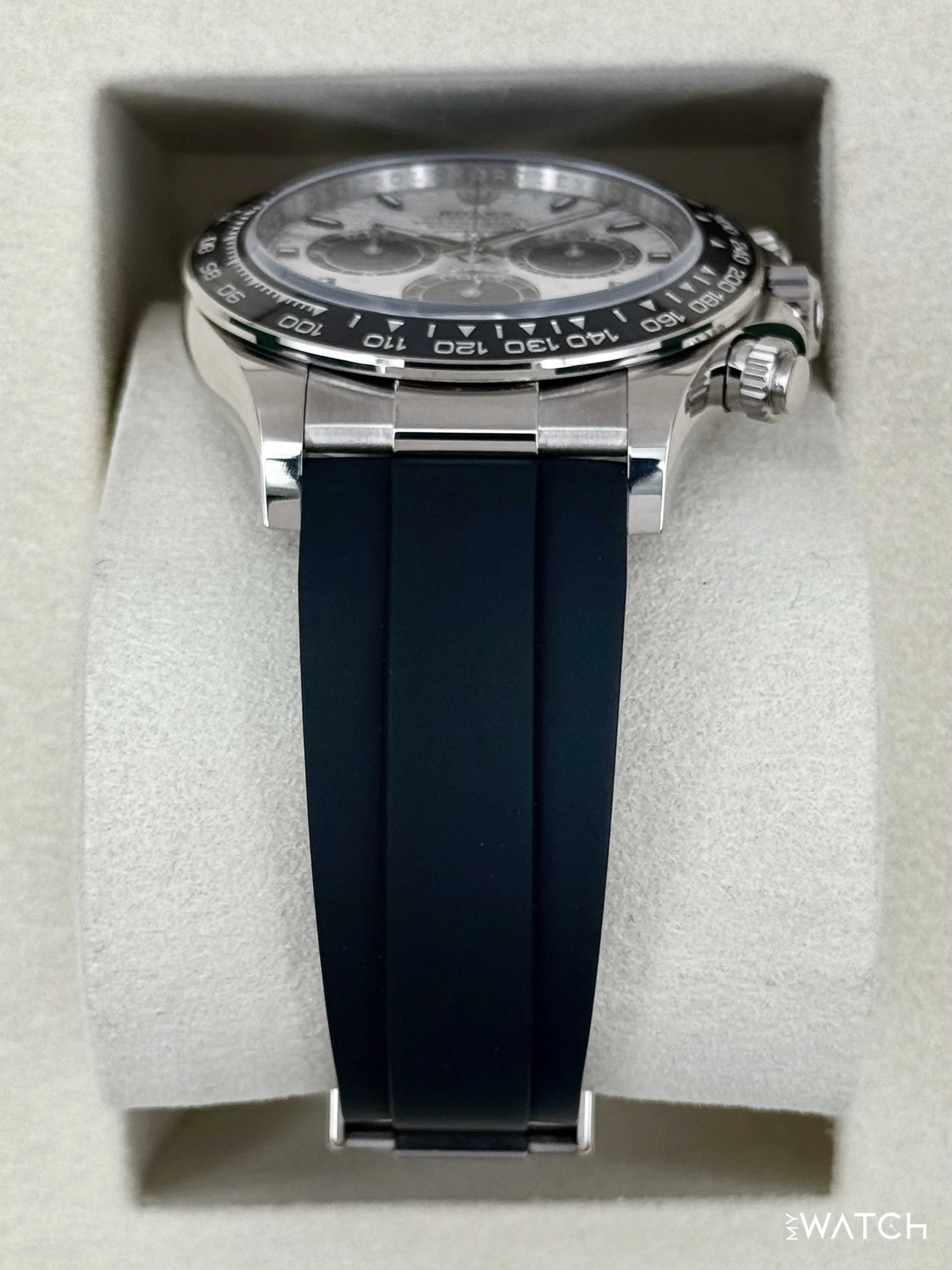 NEW 2026 Rolex Daytona 40mm 126519LN White Gold Oysterflex Meteorite Dial - Image 3