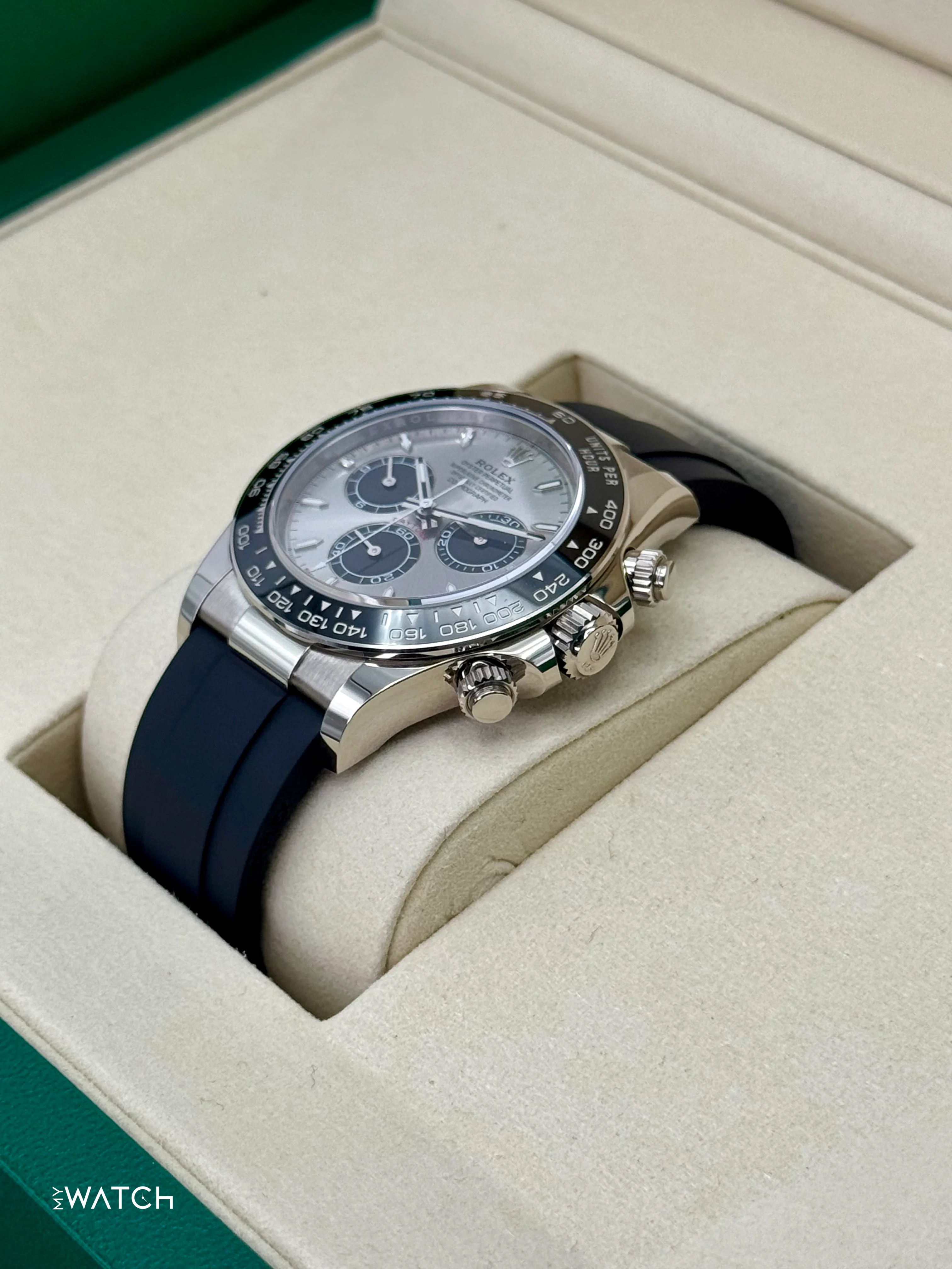 NEW 2026 Rolex Daytona 40mm 126519LN White Gold Oysterflex Silver Ghost Dial - Image 5