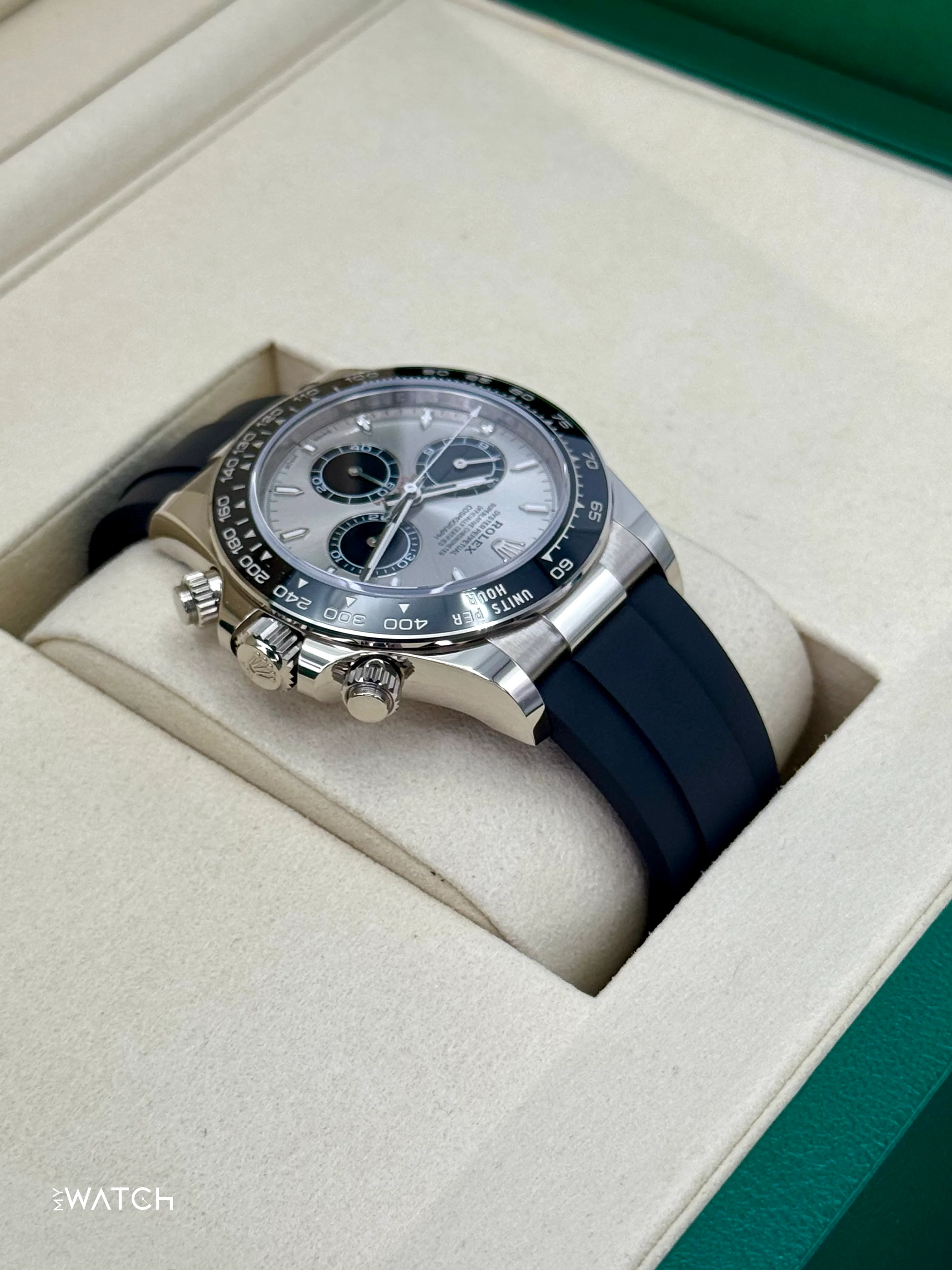 NEW 2026 Rolex Daytona 40mm 126519LN White Gold Oysterflex Silver Ghost Dial - Image 8