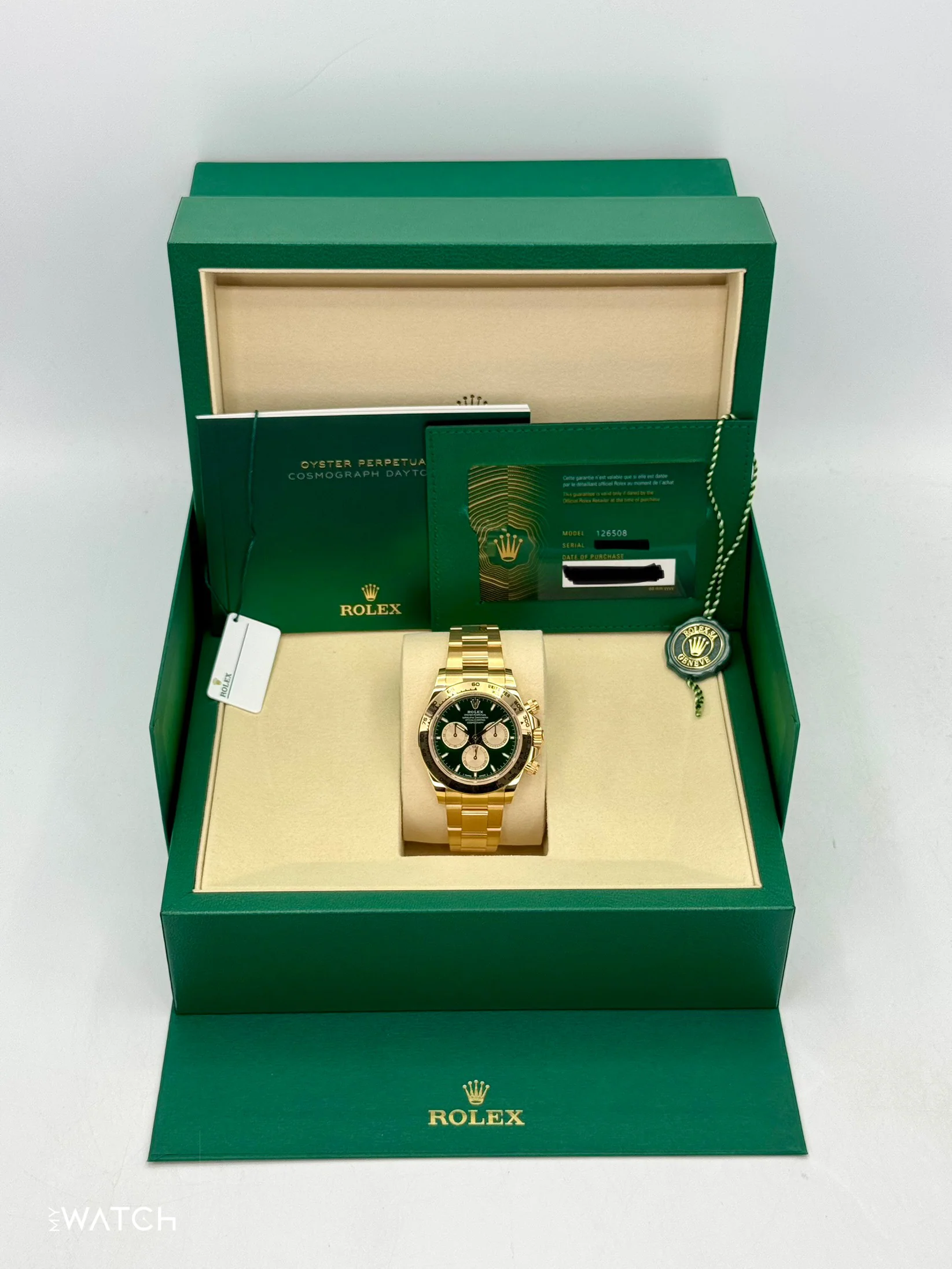 NEW 2026 Rolex Daytona "John Mayer" 40mm 126508 Yellow Gold Green Dial - Image 9