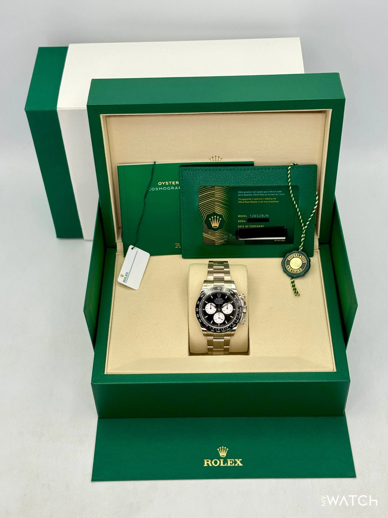 NEW Rolex Daytona "Le Mans" 40mm 126529LN White Gold Black Dial - Image 10