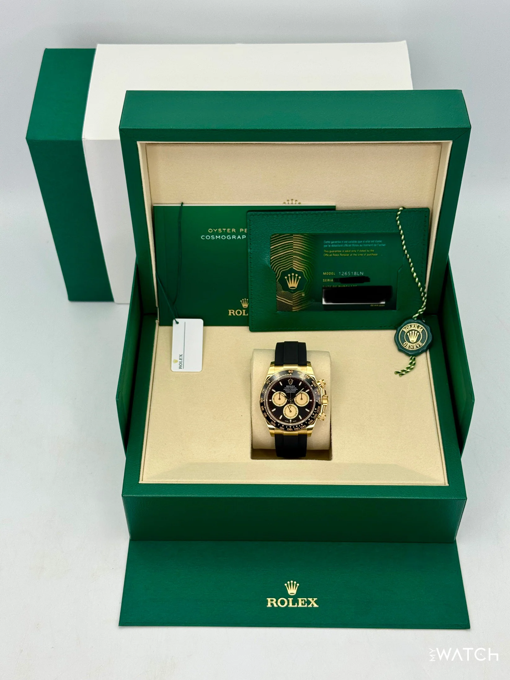NEW 2026 Rolex Daytona "Paul Newman" 40mm 126518LN Yellow Gold Black Dial - Image 9