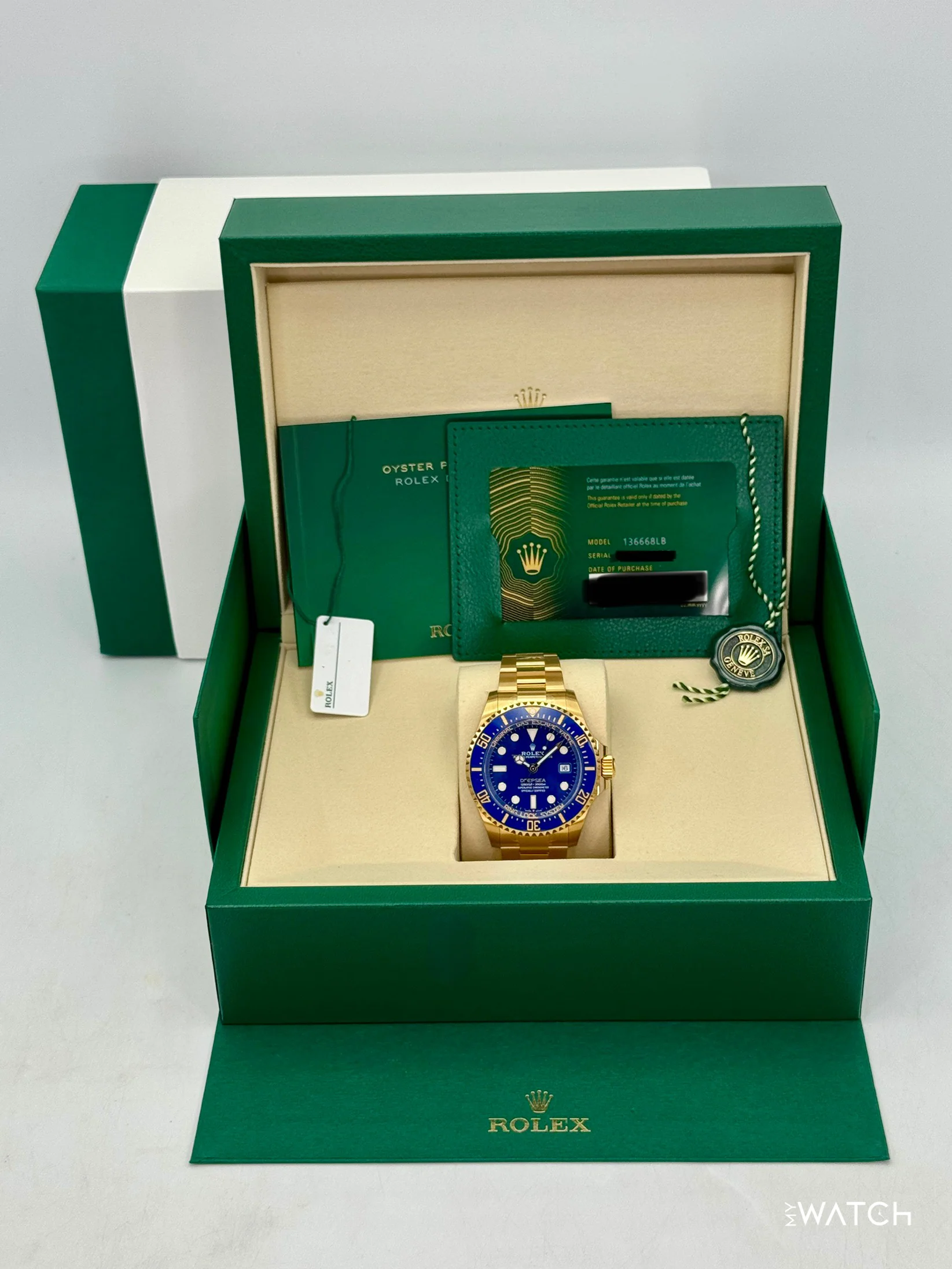NEW 2026 Rolex Deepsea 44mm 136668LB Yellow Gold Blue Dial (STICKERED) - Image 11