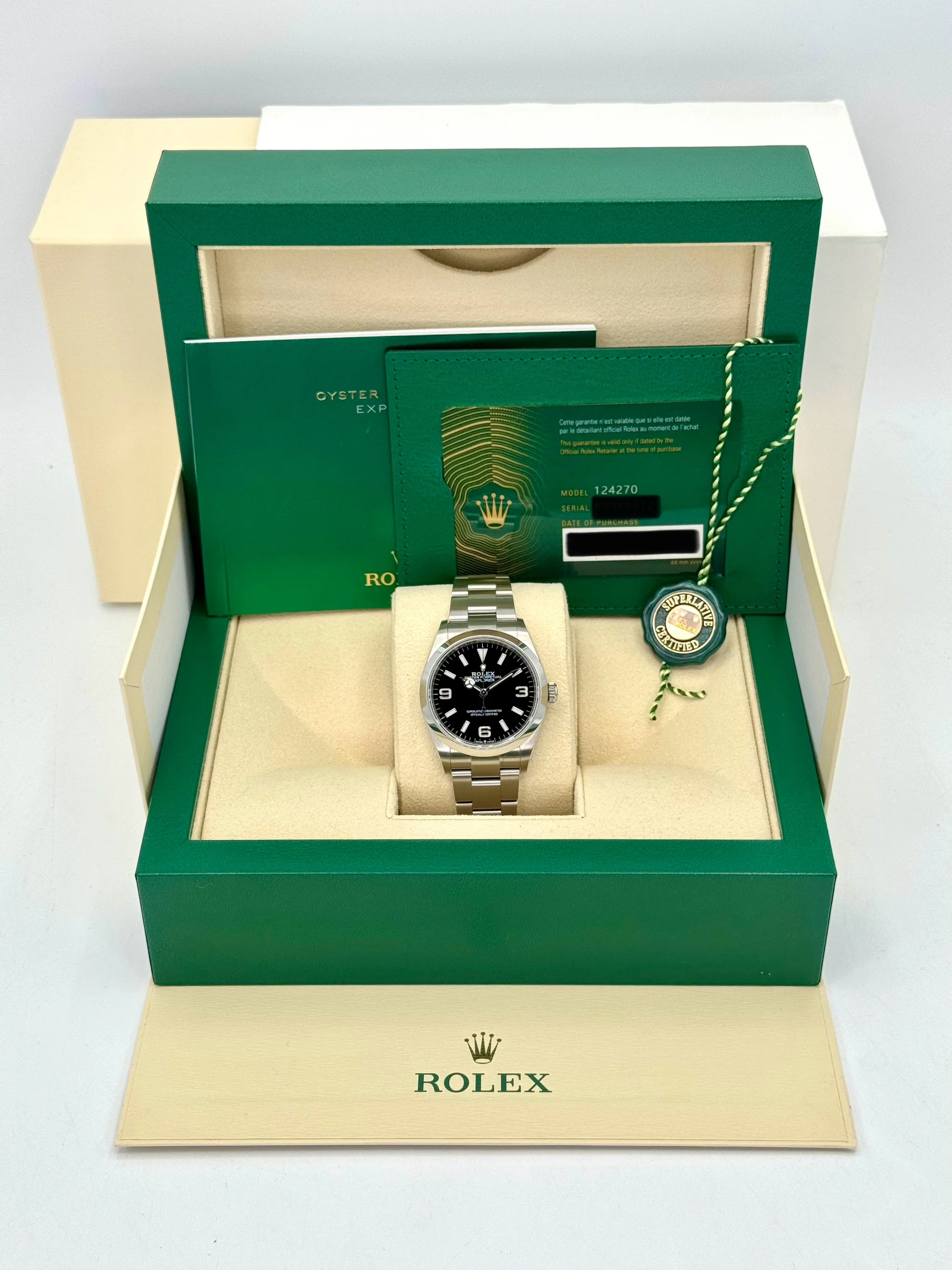 NEW 2026 Rolex Explorer 36mm 124270 Stainless Steel Black Dial - Image 10
