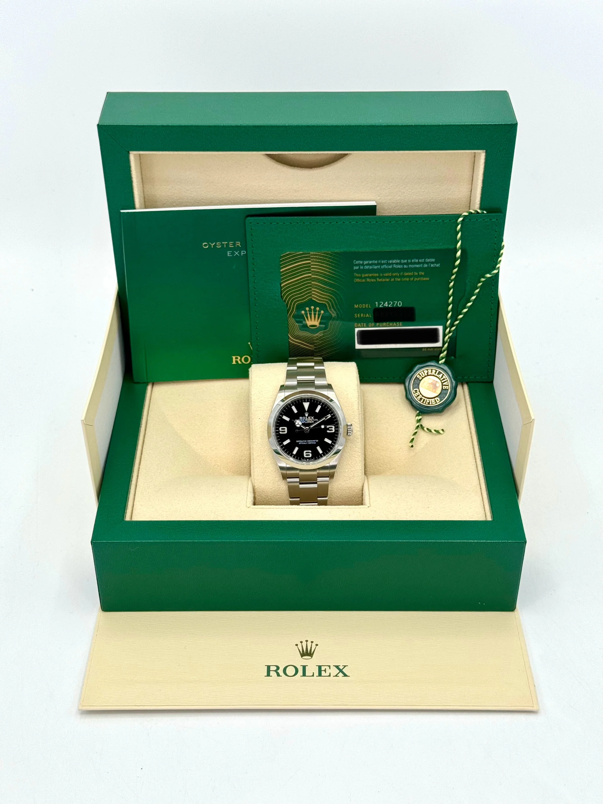 NEW 2026 Rolex Explorer 36mm 124270 Stainless Steel Black Dial - Image 9