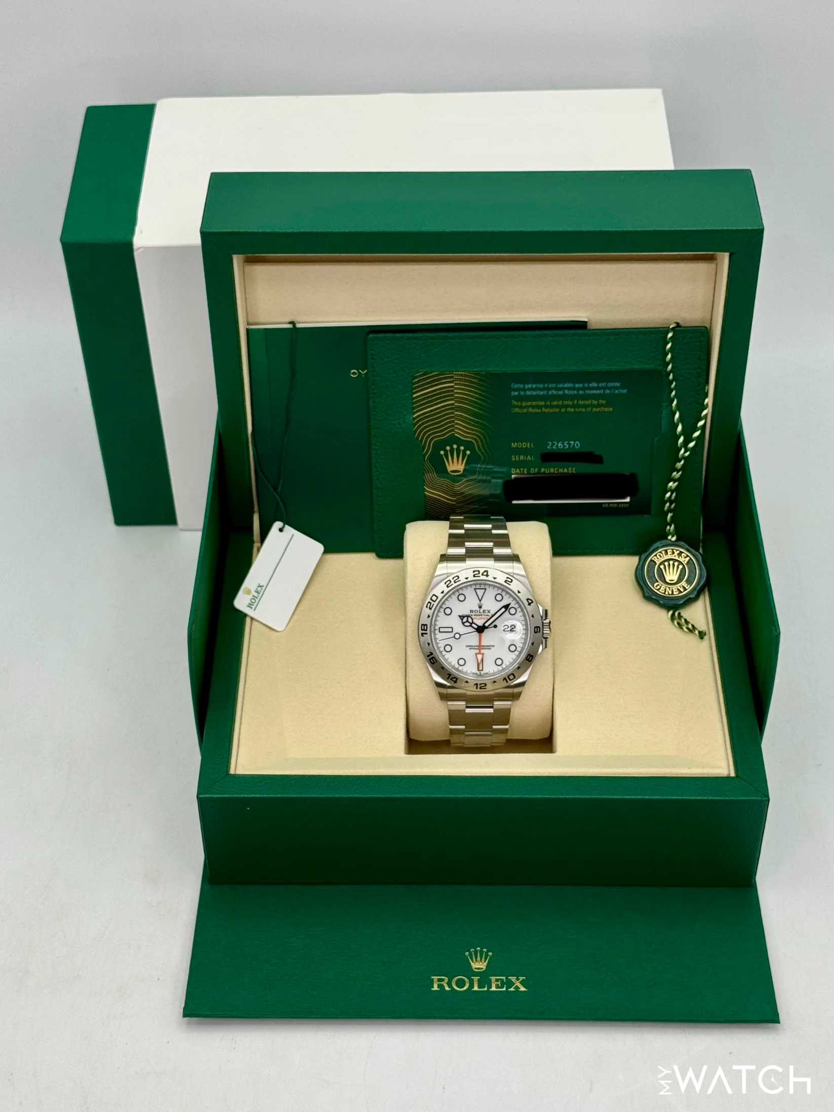 NEW 2026 Rolex Explorer II 42mm 226570 Polar White Dial (STICKERED) - Image 9