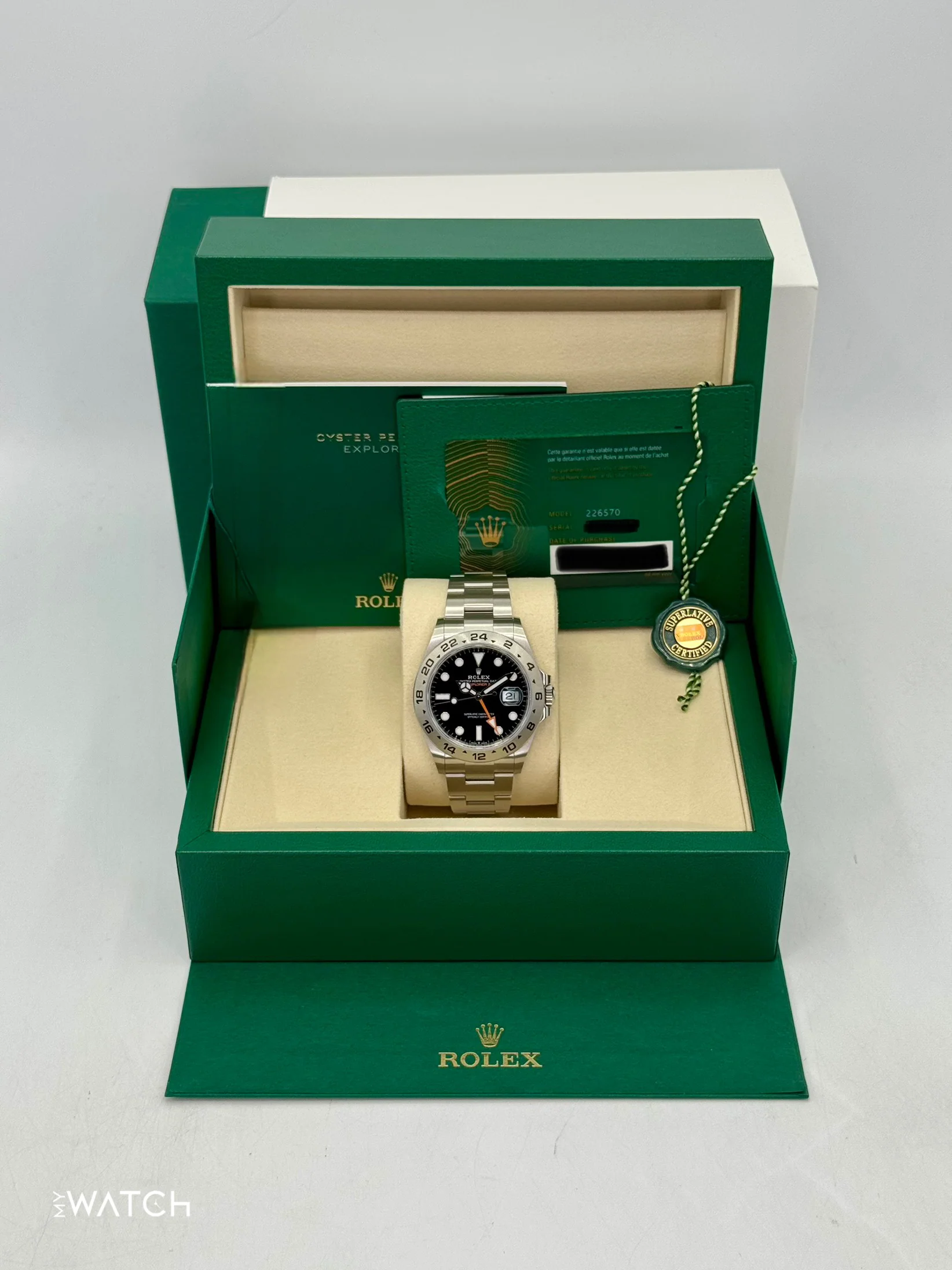 NEW 2026 Rolex Explorer II 42mm 226570 Stainless Steel Black Dial - Image 9