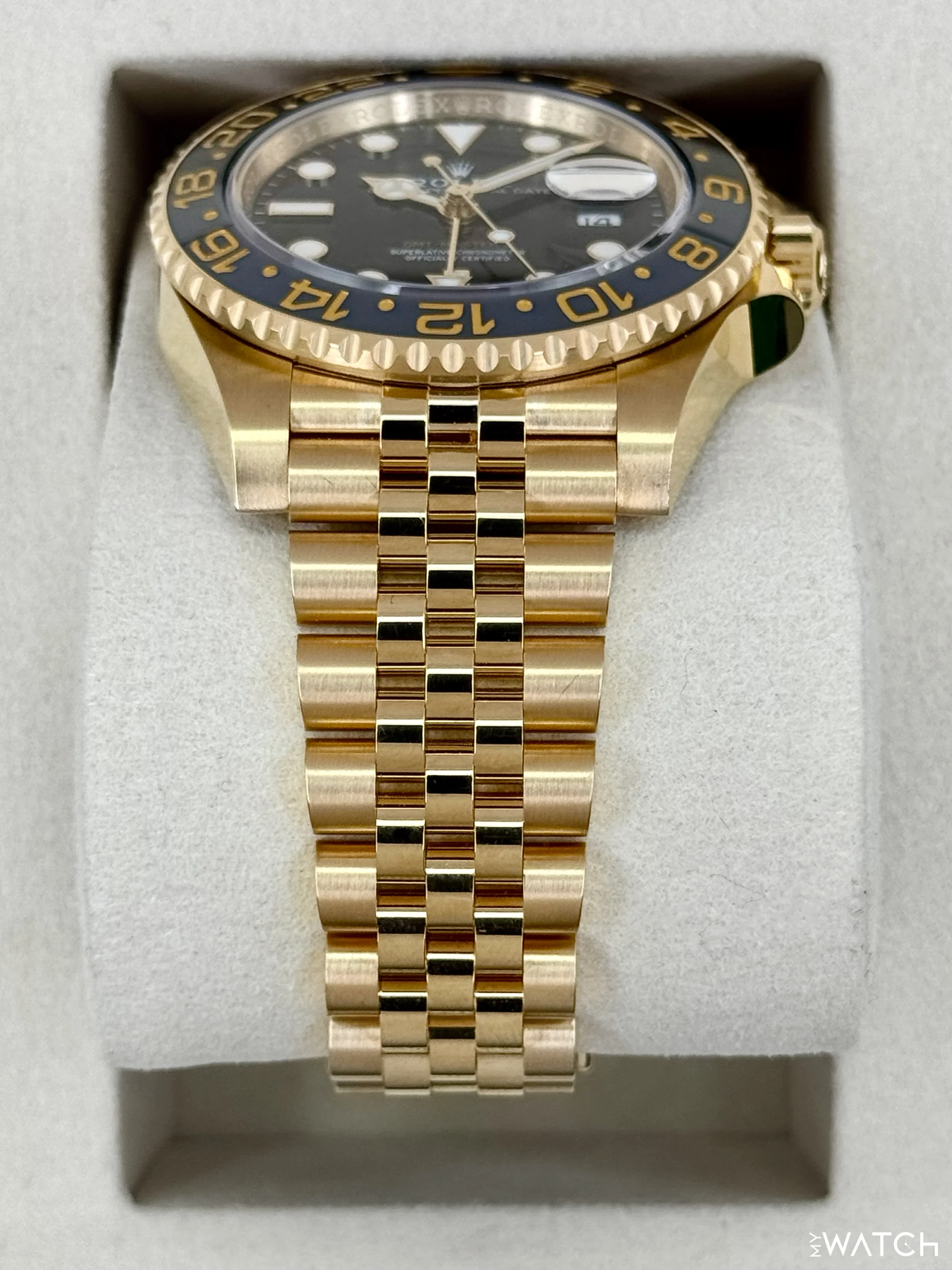 NEW 2026 Rolex GMT-Master II 40mm 126718GRNR Yellow Gold Jubilee Black Dial - Image 3