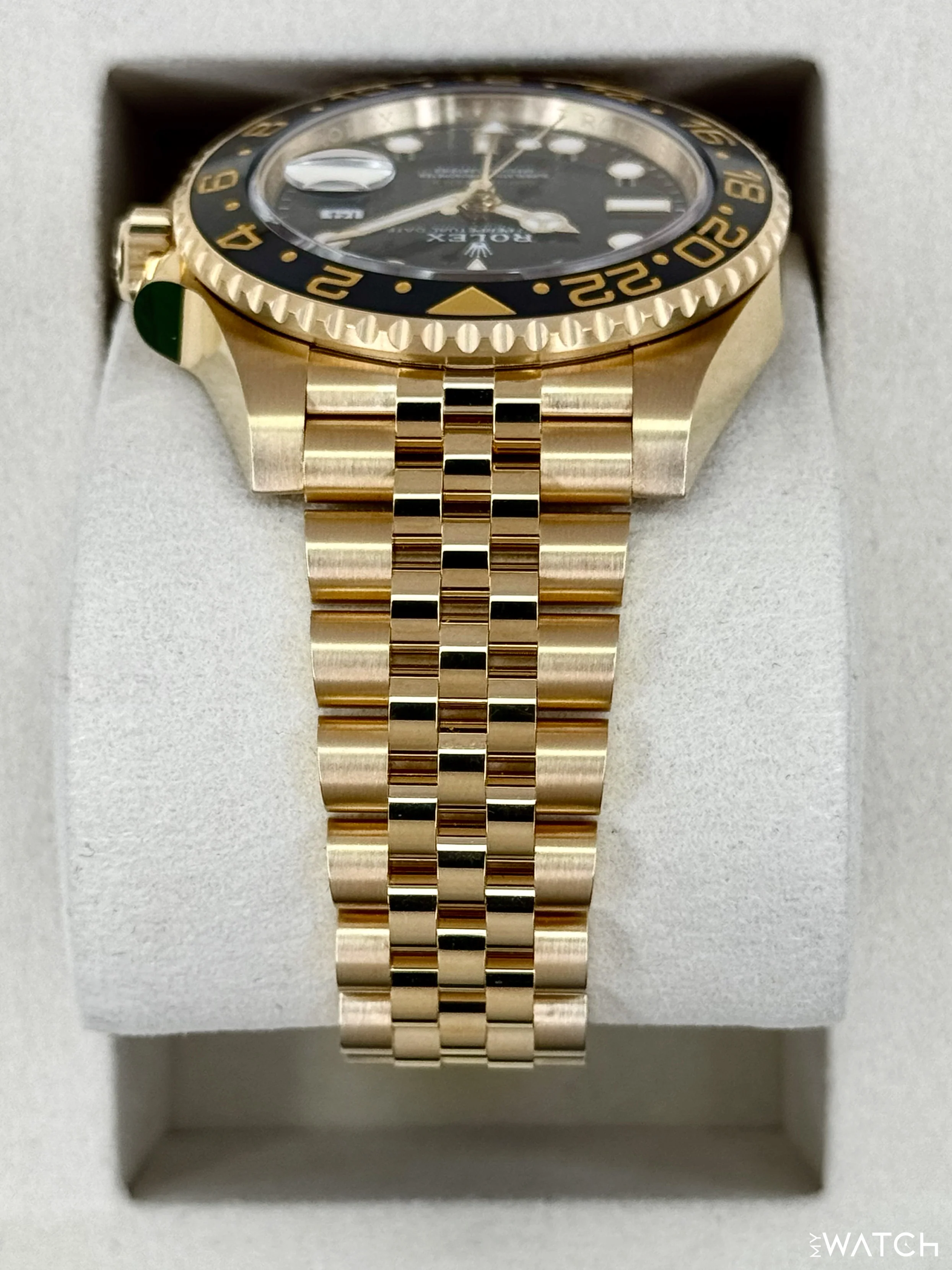 NEW 2026 Rolex GMT-Master II 40mm 126718GRNR Yellow Gold Jubilee Black Dial - Image 4