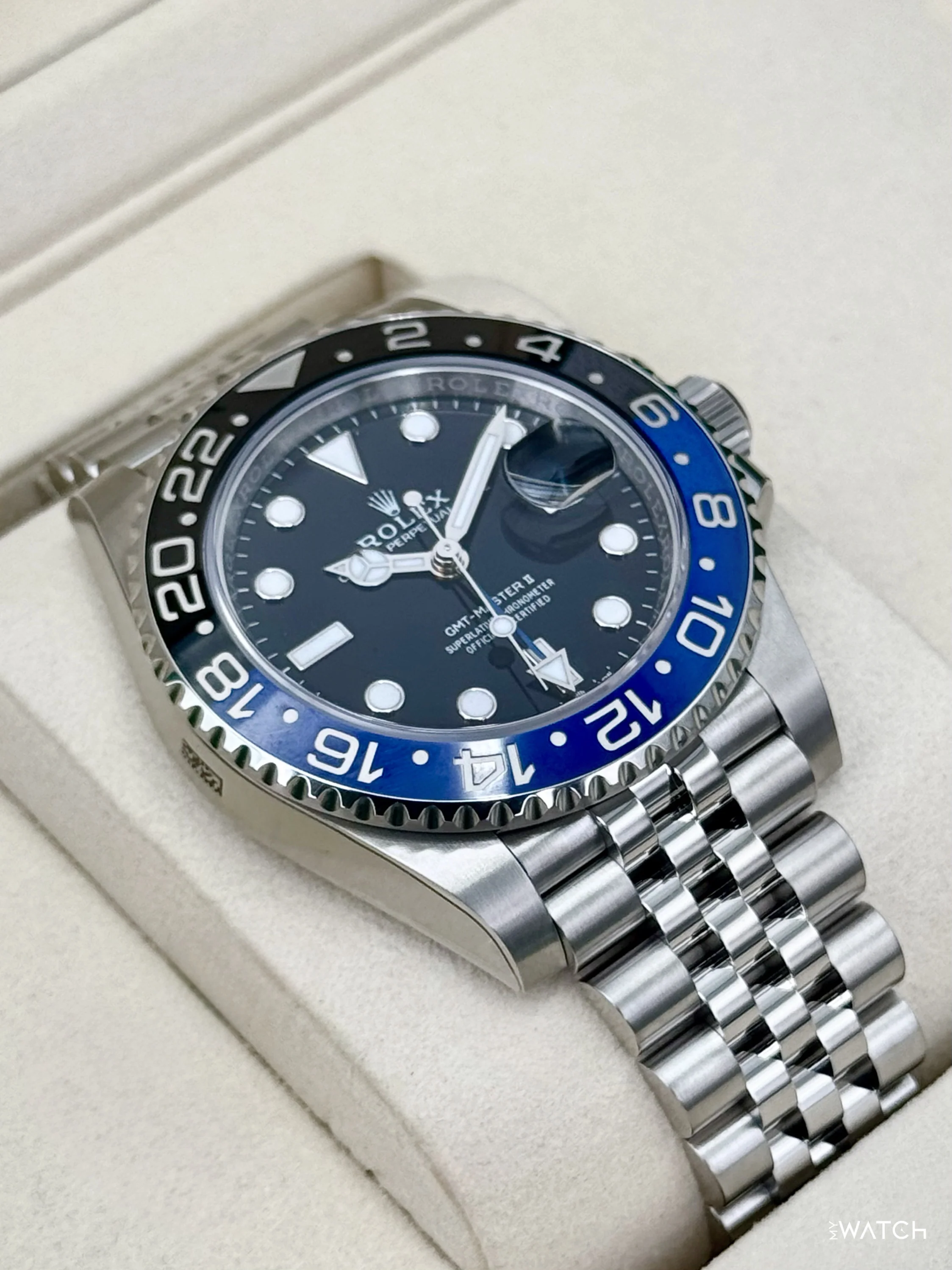 NEW 2026 Rolex GMT-Master II "Batgirl" 40mm 126710BLNR Jubilee (STICKERED) - Image 6