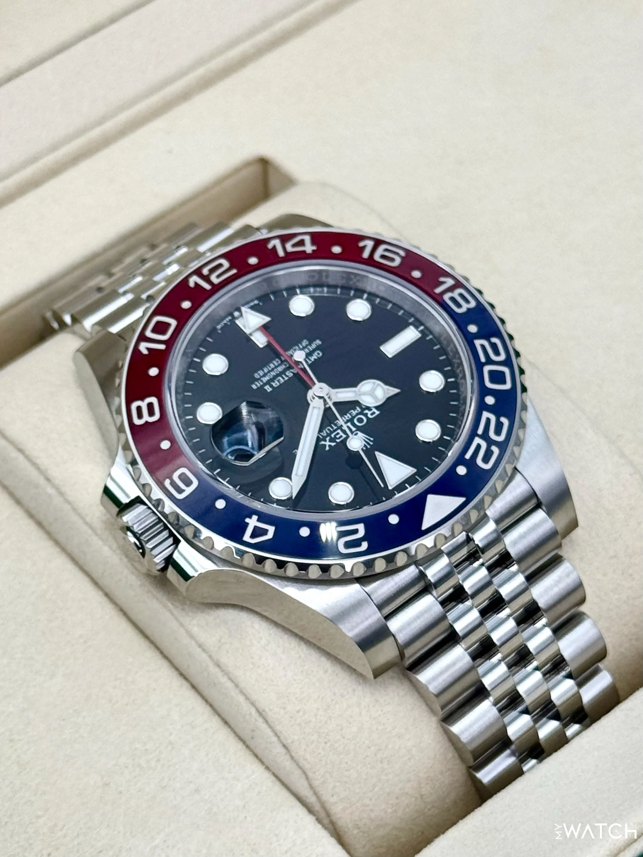 NEW 2026 Rolex GMT-Master II "Pepsi" 40mm 126710BLRO Jubilee (STICKERED) - Image 8