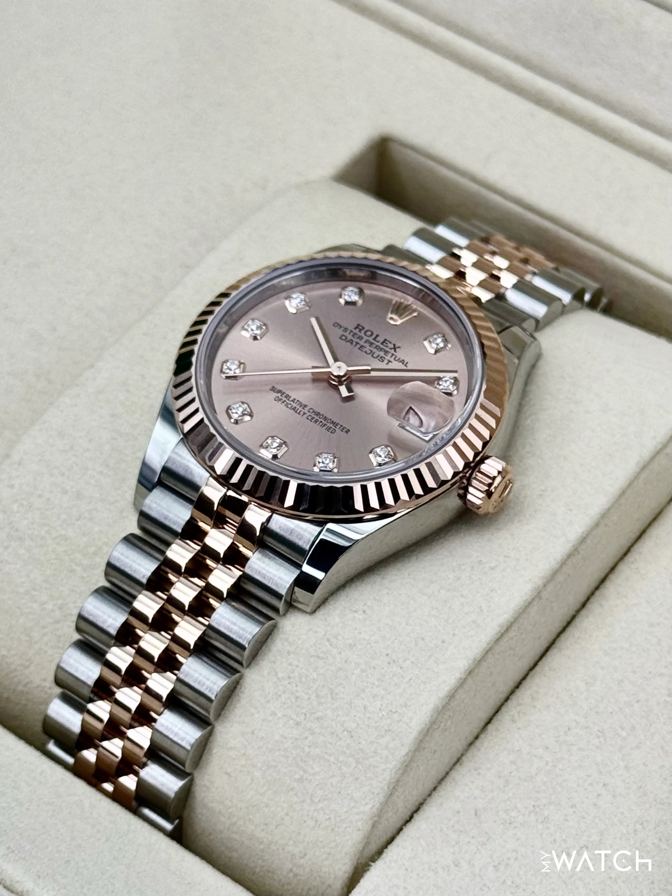 NEW 2026 Rolex Ladies Datejust 31mm 278271 Two-Tone Jubilee Pink Diamond Dial - Image 5