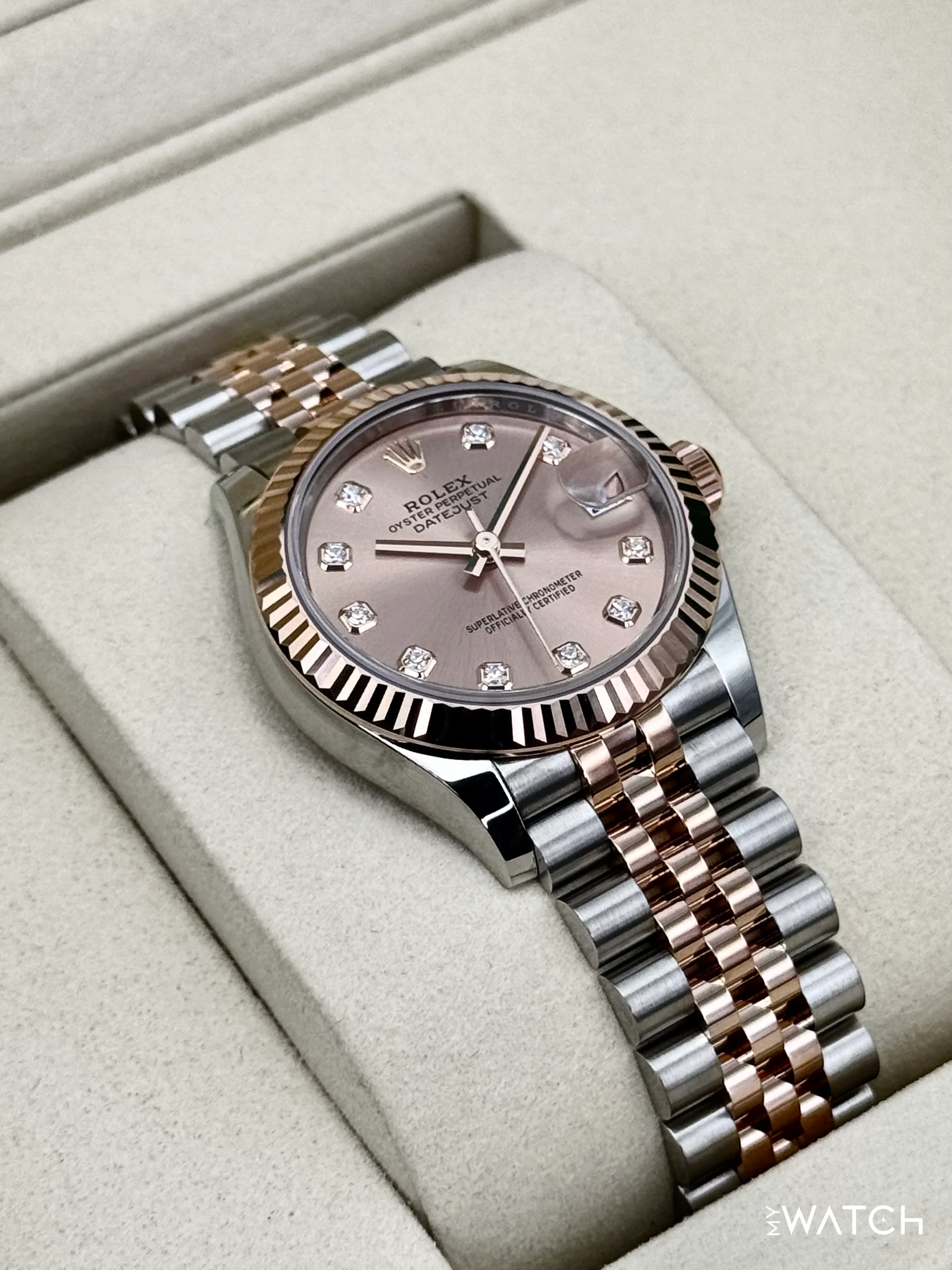 NEW 2026 Rolex Ladies Datejust 31mm 278271 Two-Tone Jubilee Pink Diamond Dial - Image 6