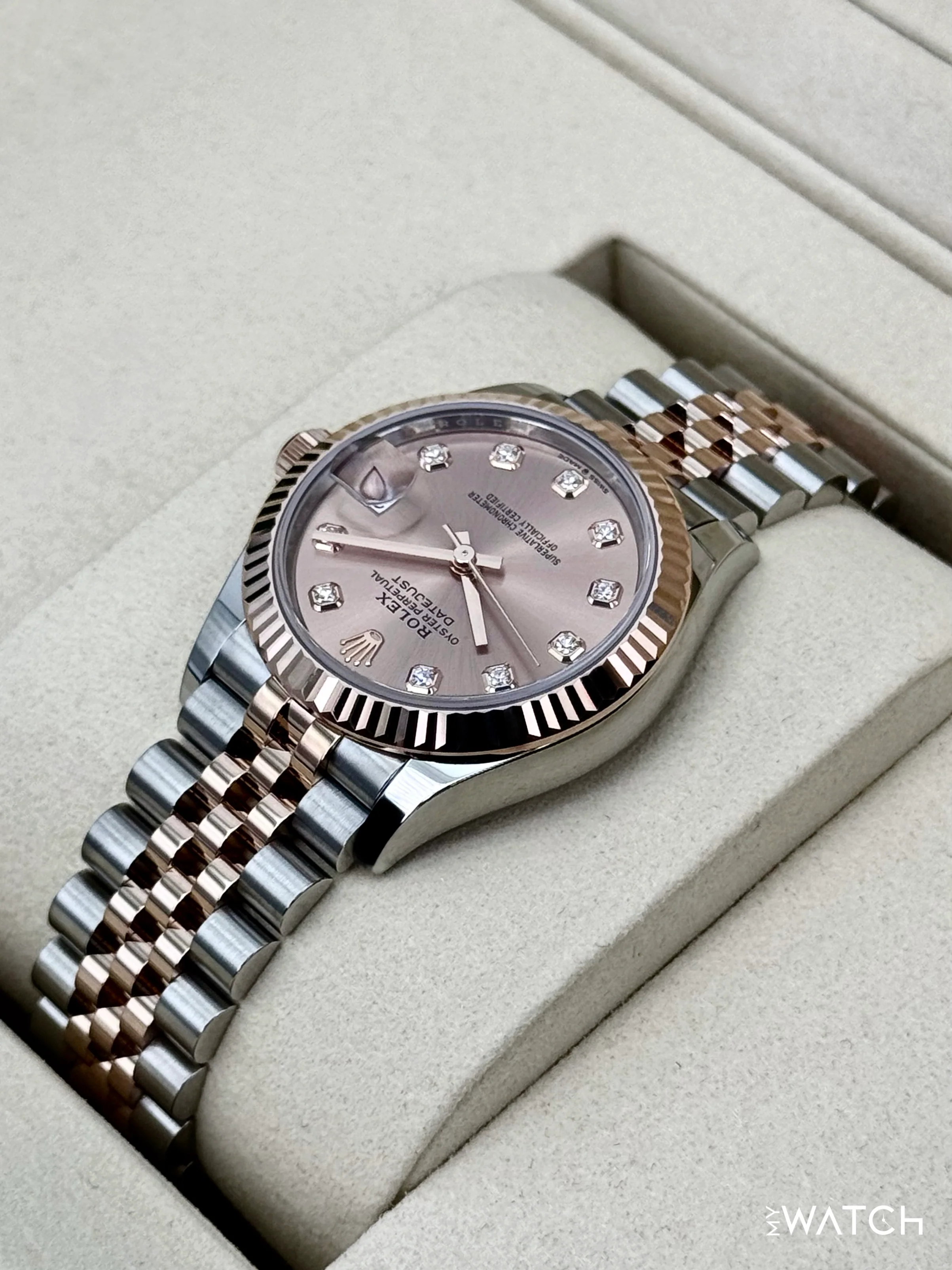 NEW 2026 Rolex Ladies Datejust 31mm 278271 Two-Tone Jubilee Pink Diamond Dial - Image 7