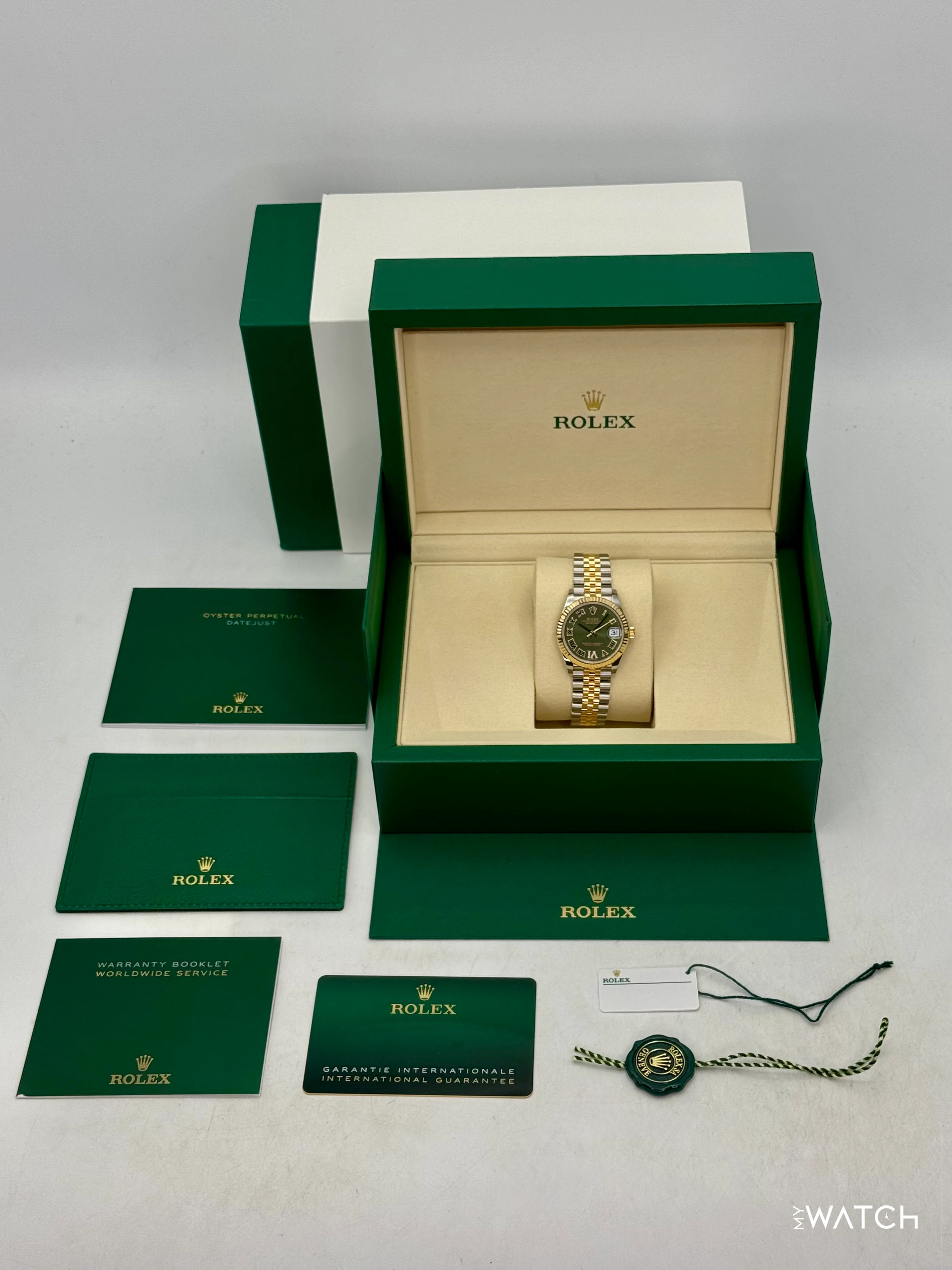 NEW 2026 Rolex Ladies Datejust 31mm 278273 Two-Tone Jubilee Green Dial - Image 10