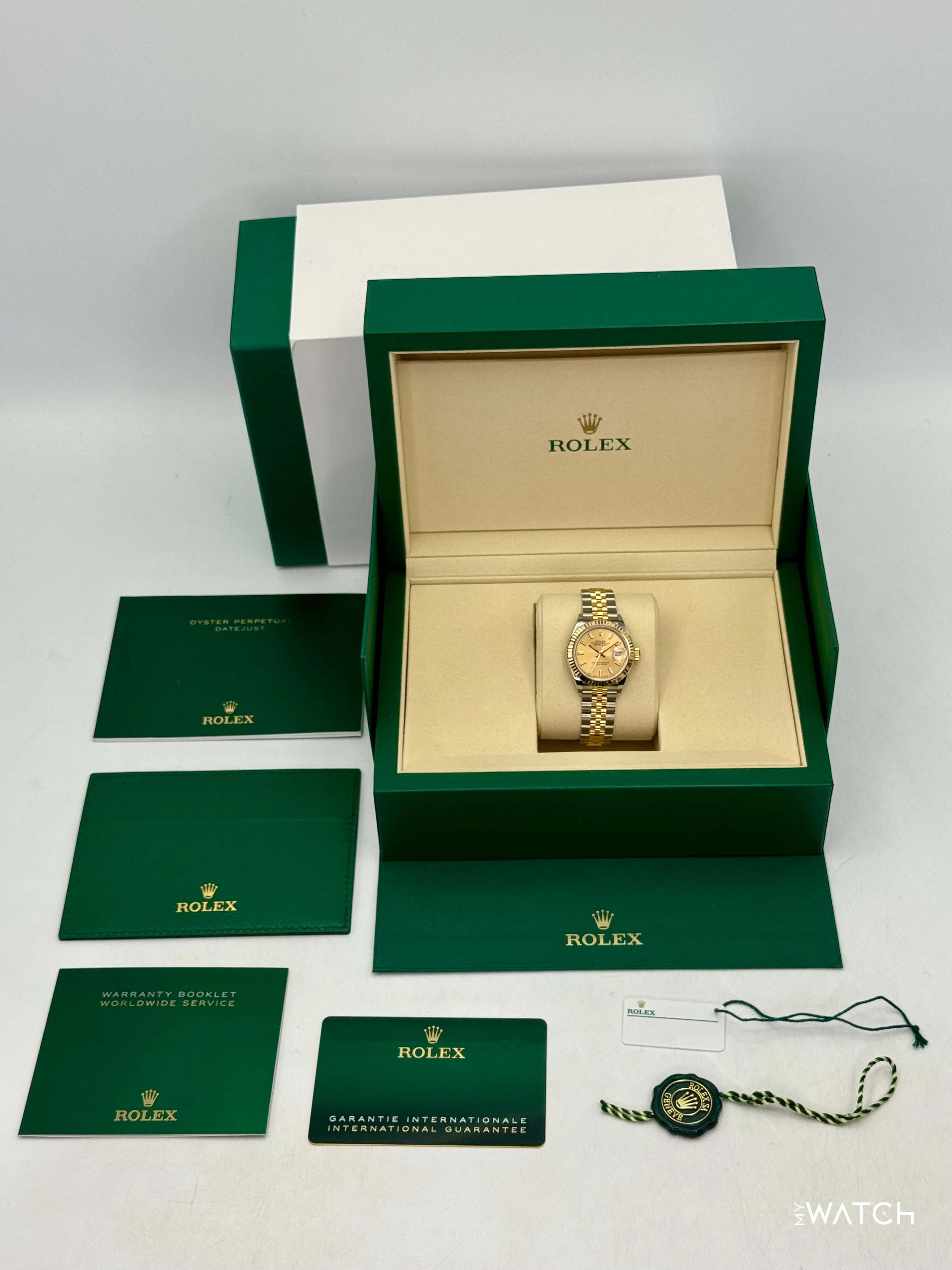 NEW 2026 Rolex Lady Datejust 28mm 279173 Jubilee Champagne Dial - Image 10