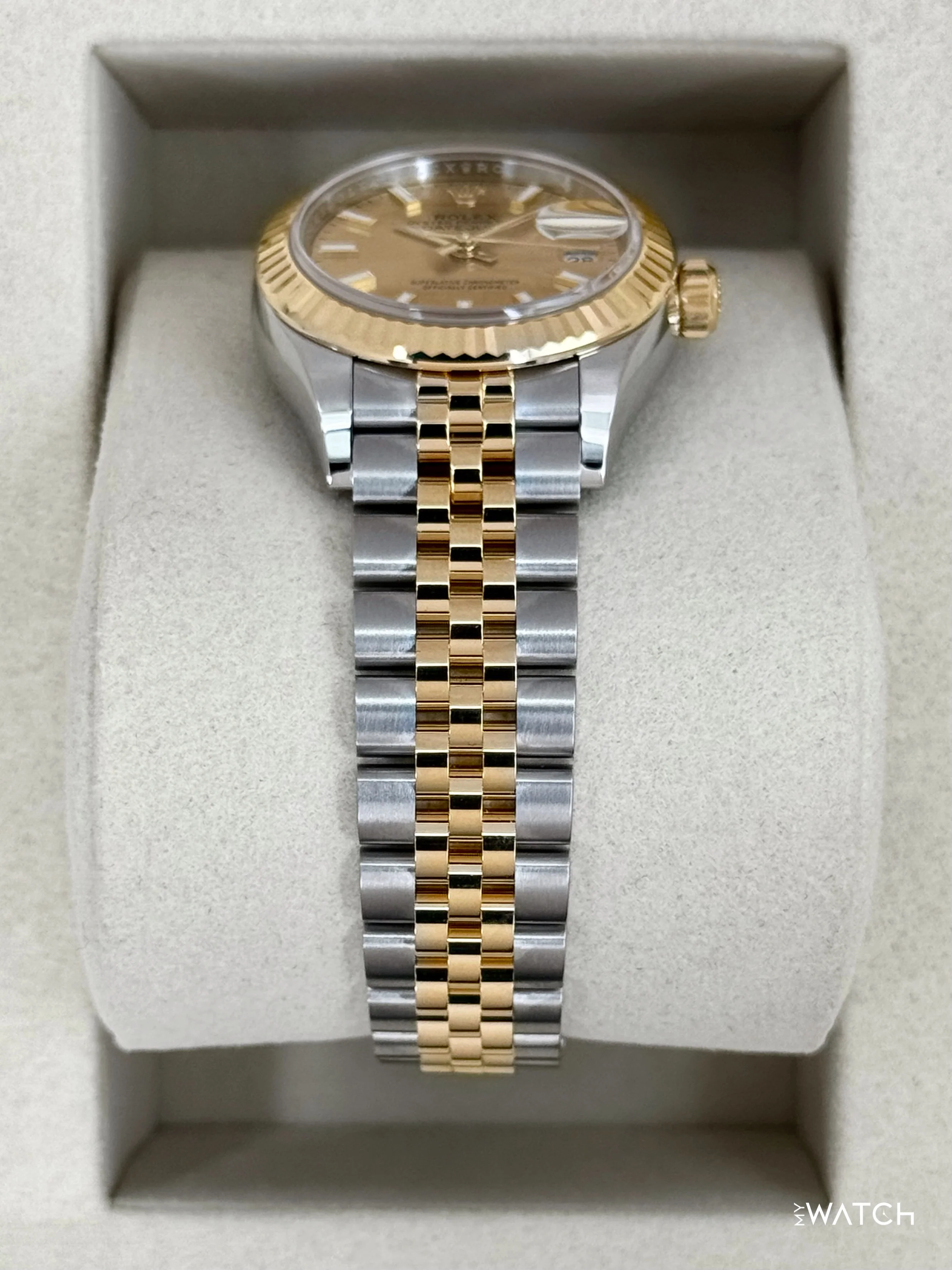 NEW 2026 Rolex Lady Datejust 28mm 279173 Jubilee Champagne Dial - Image 3