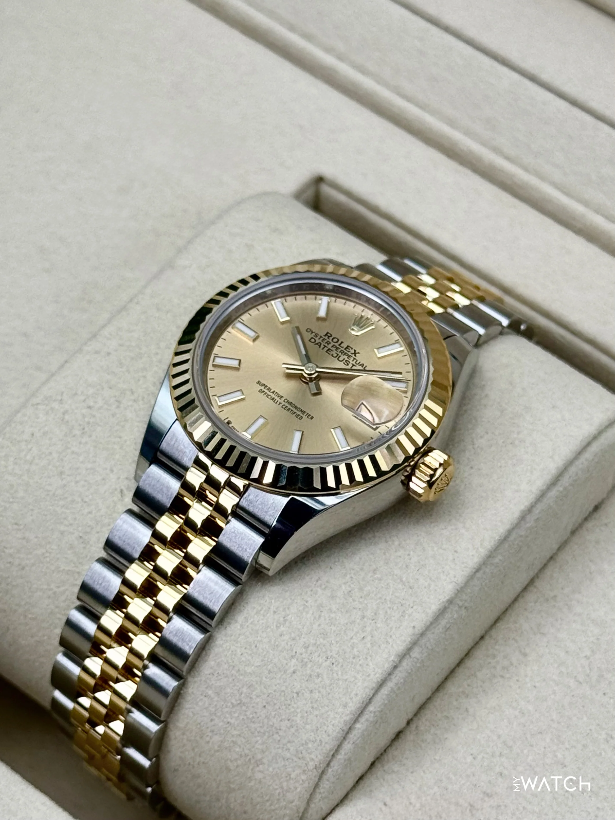 NEW 2026 Rolex Lady Datejust 28mm 279173 Jubilee Champagne Dial - Image 5