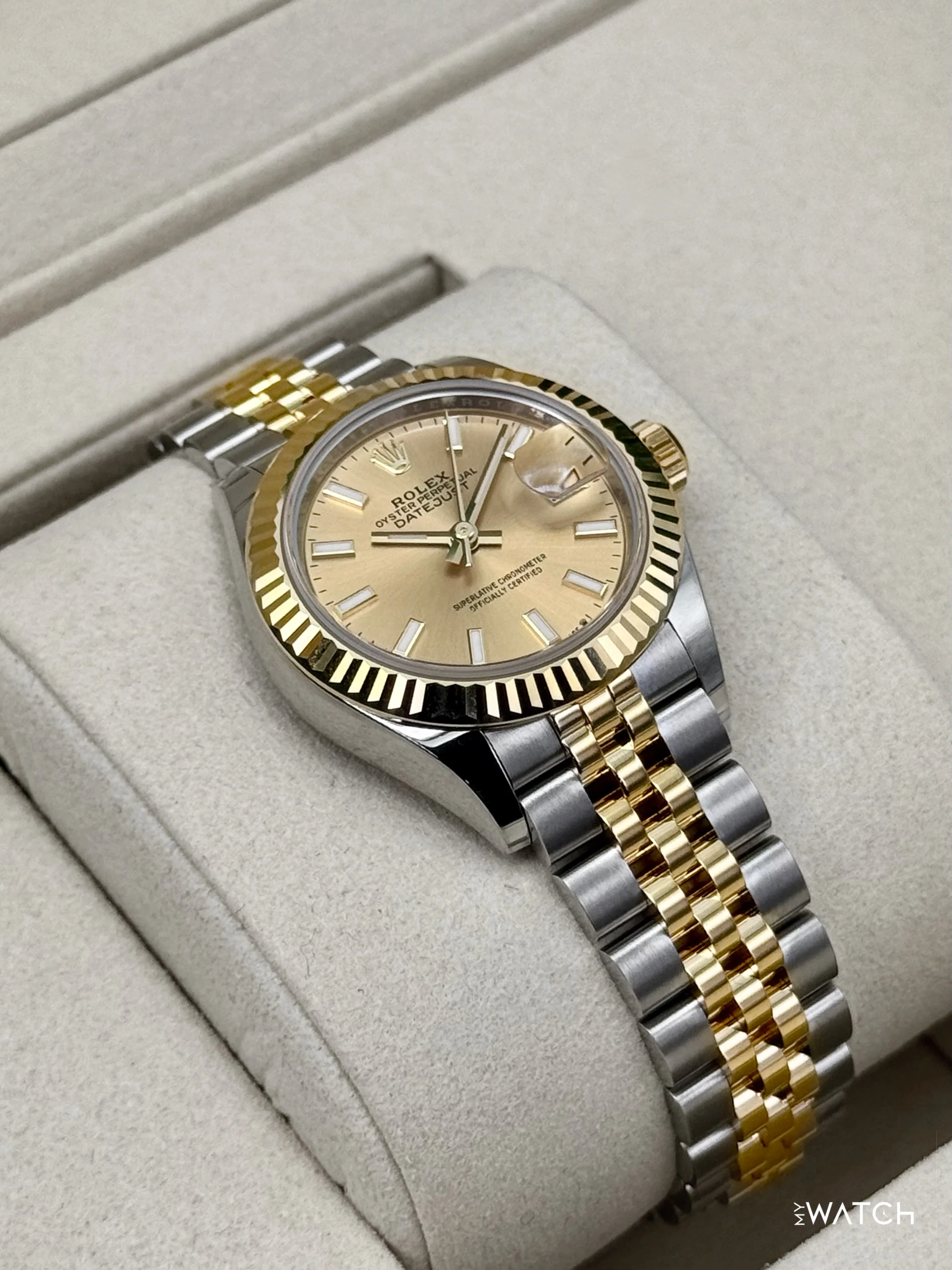 NEW 2026 Rolex Lady Datejust 28mm 279173 Jubilee Champagne Dial - Image 6
