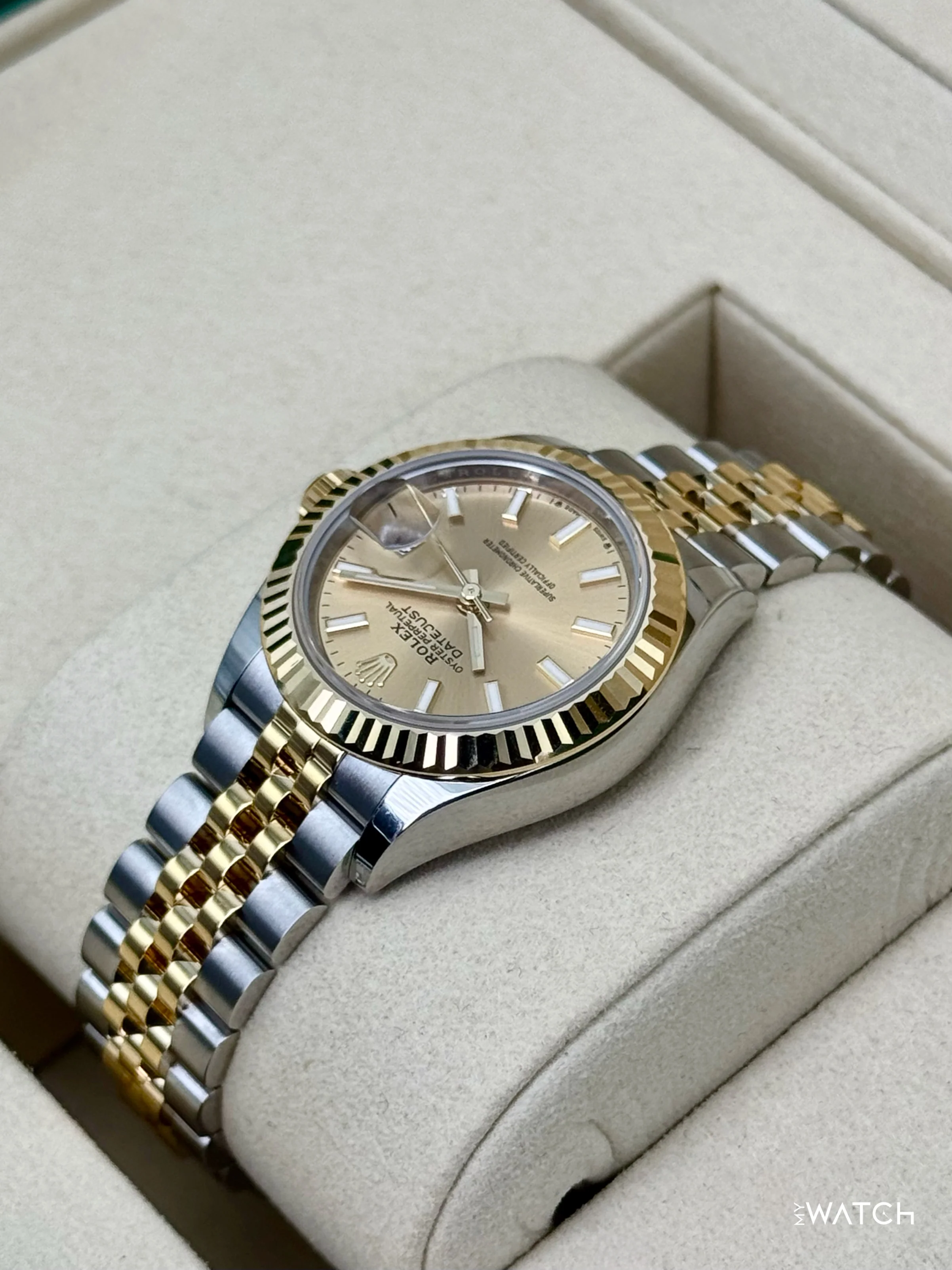 NEW 2026 Rolex Lady Datejust 28mm 279173 Jubilee Champagne Dial - Image 7