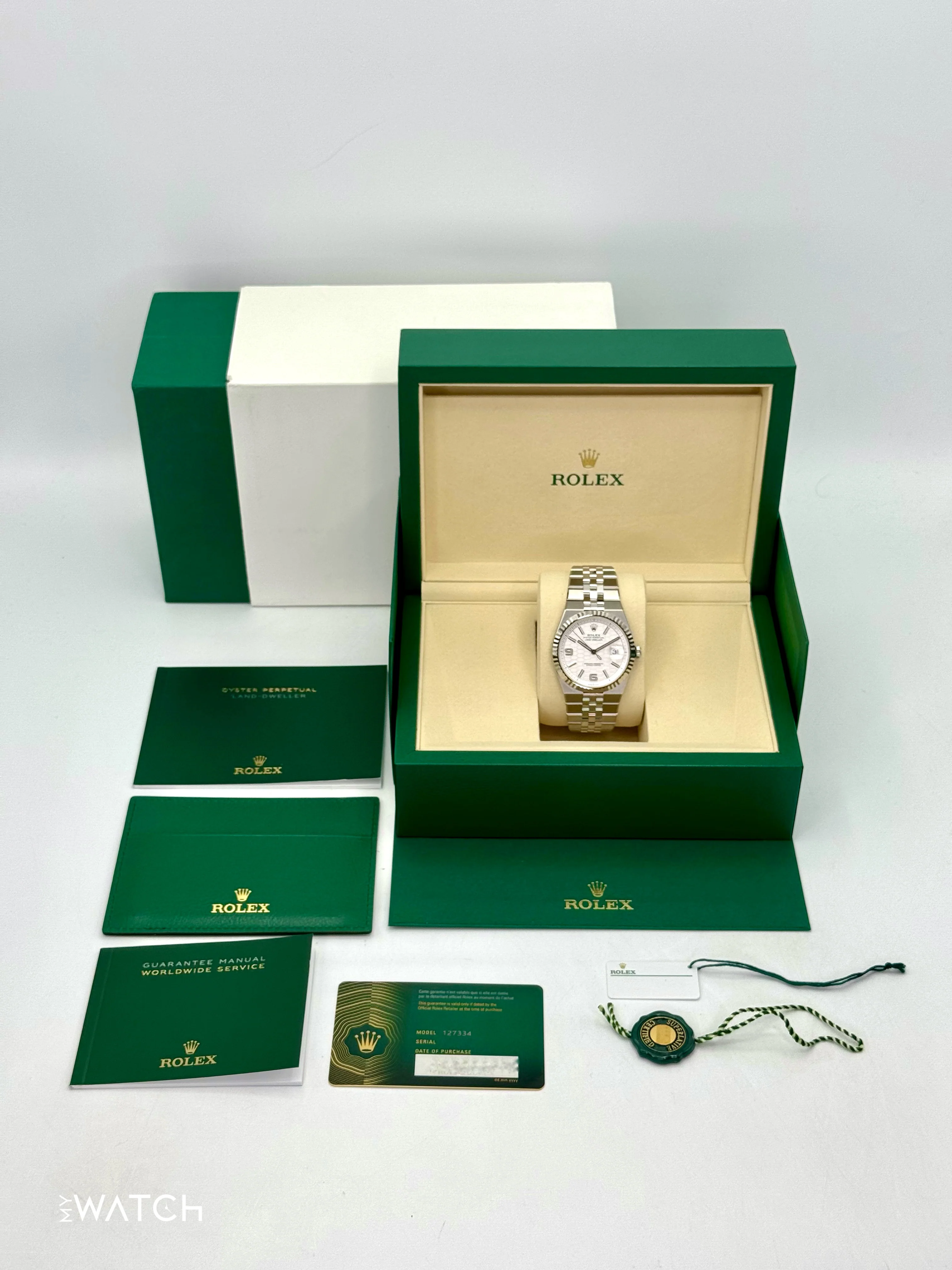 NEW 2026 Rolex Land-Dweller 40mm 127334 Stainless Steel Jubilee White Dial - Image 11