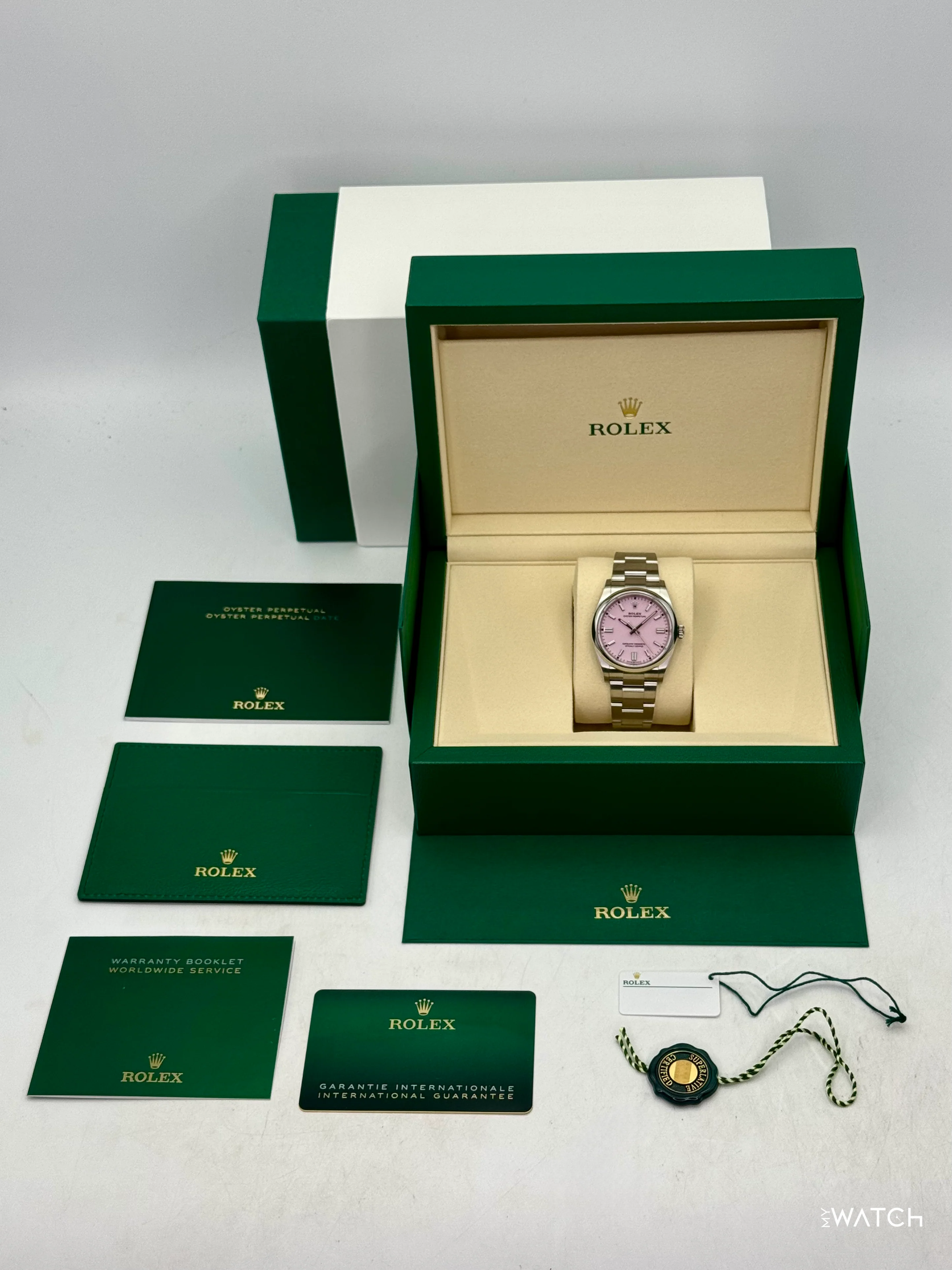 NEW 2026 Rolex Oyster Perpetual 36mm 126000 Candy Pink Dial - Image 10