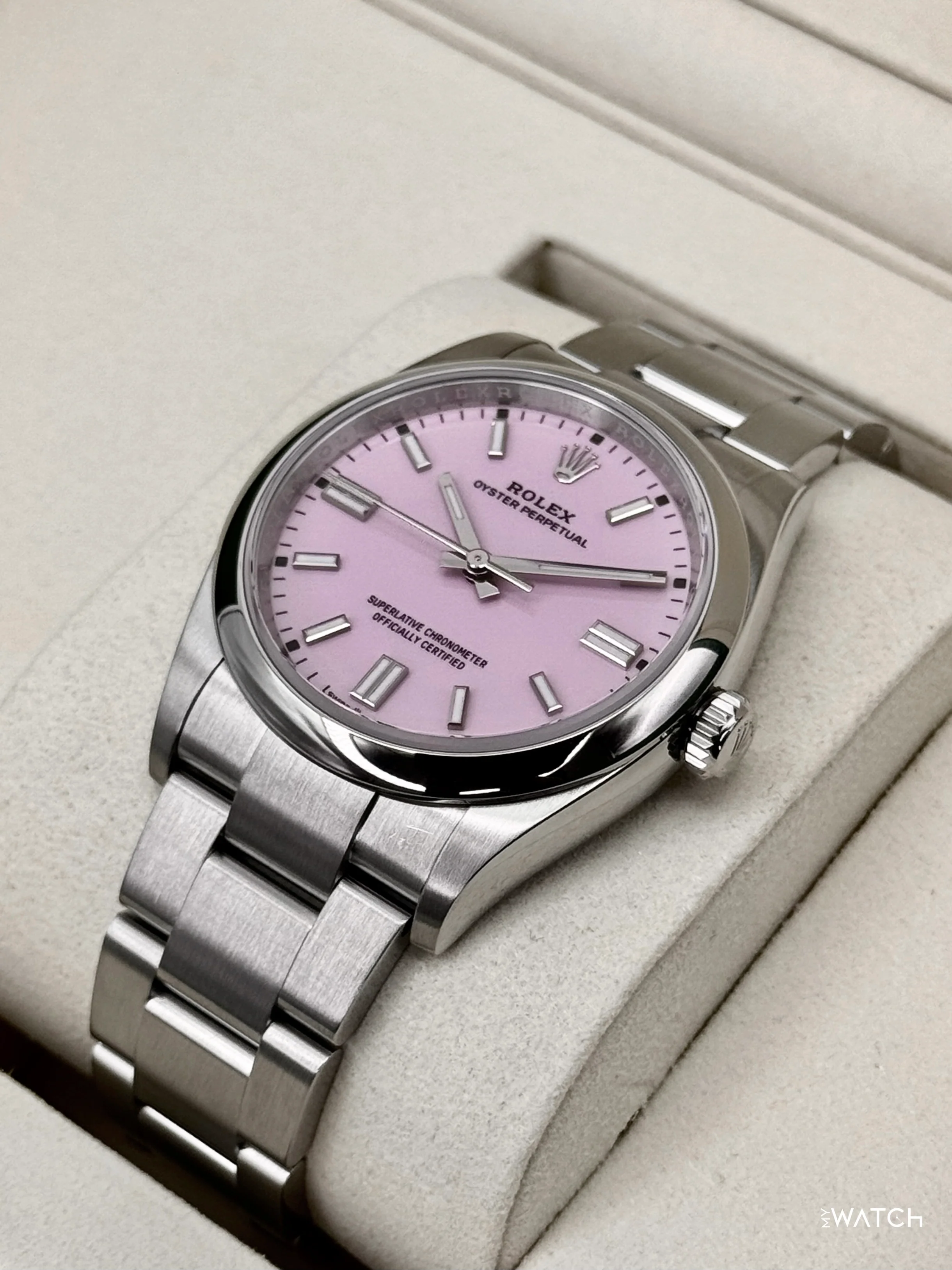 NEW 2026 Rolex Oyster Perpetual 36mm 126000 Candy Pink Dial - Image 5