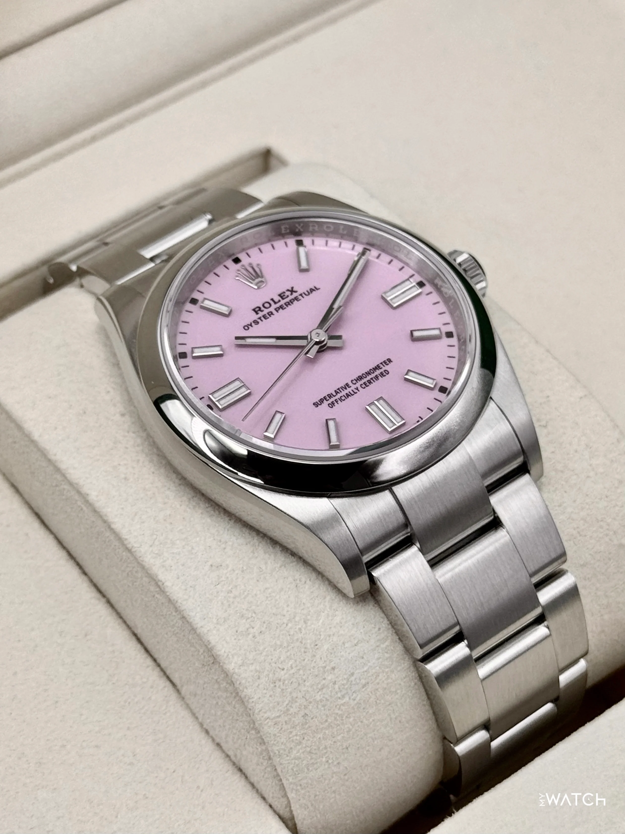 NEW 2026 Rolex Oyster Perpetual 36mm 126000 Candy Pink Dial - Image 6