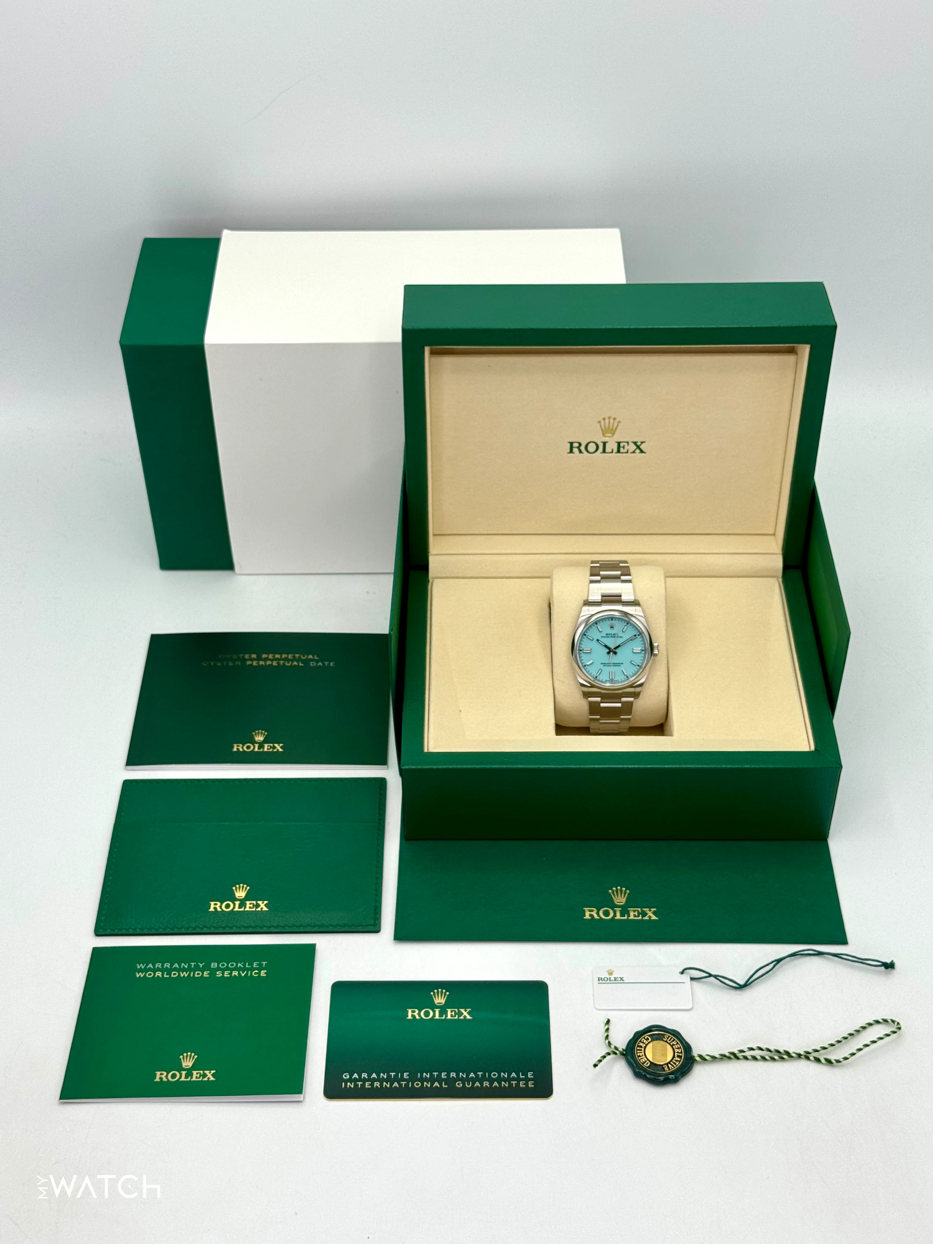 NEW 2026 Rolex Oyster Perpetual 36mm 126000 Tiffany Blue Dial - Image 10