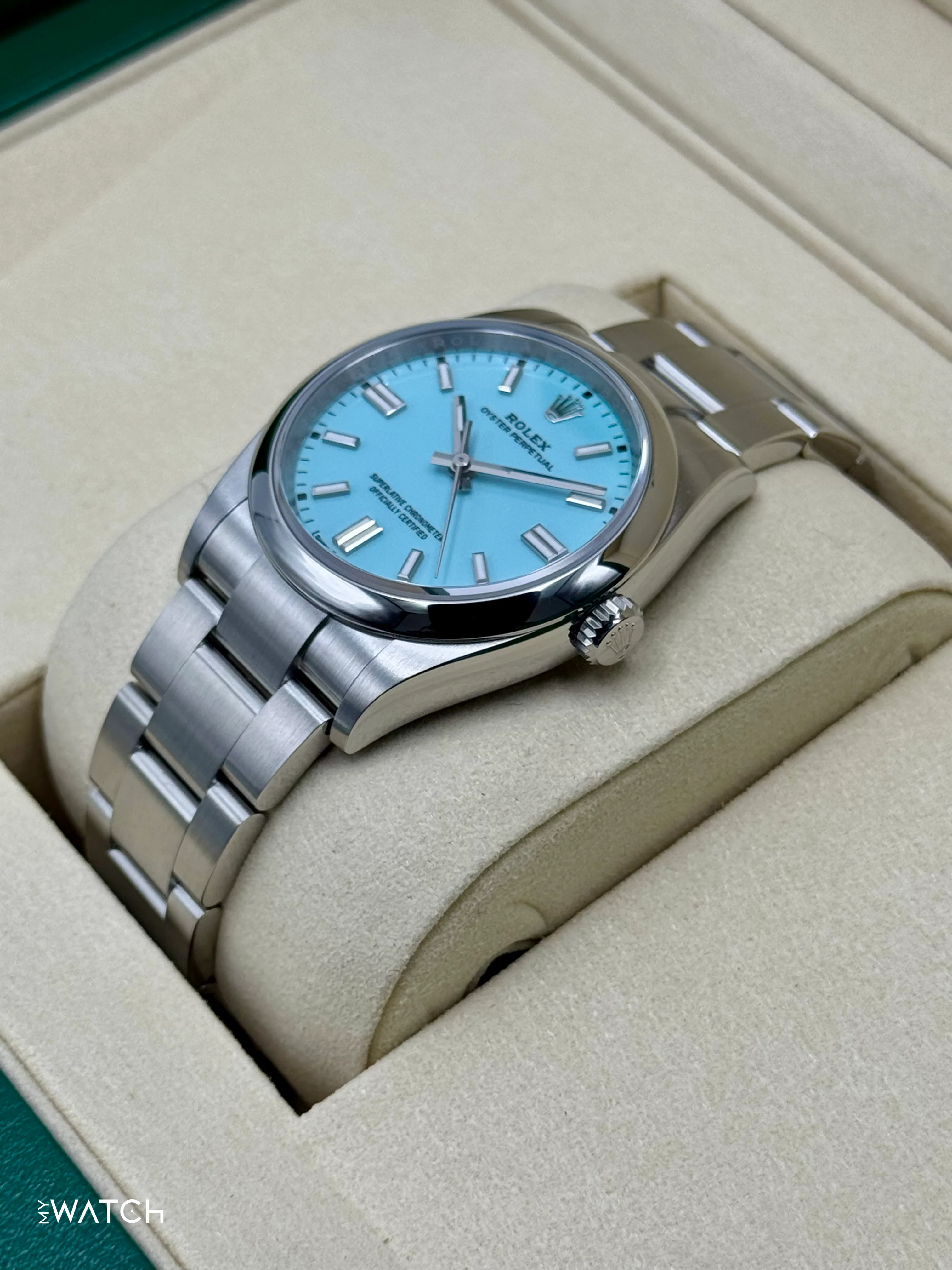 NEW 2026 Rolex Oyster Perpetual 36mm 126000 Tiffany Blue Dial - Image 5