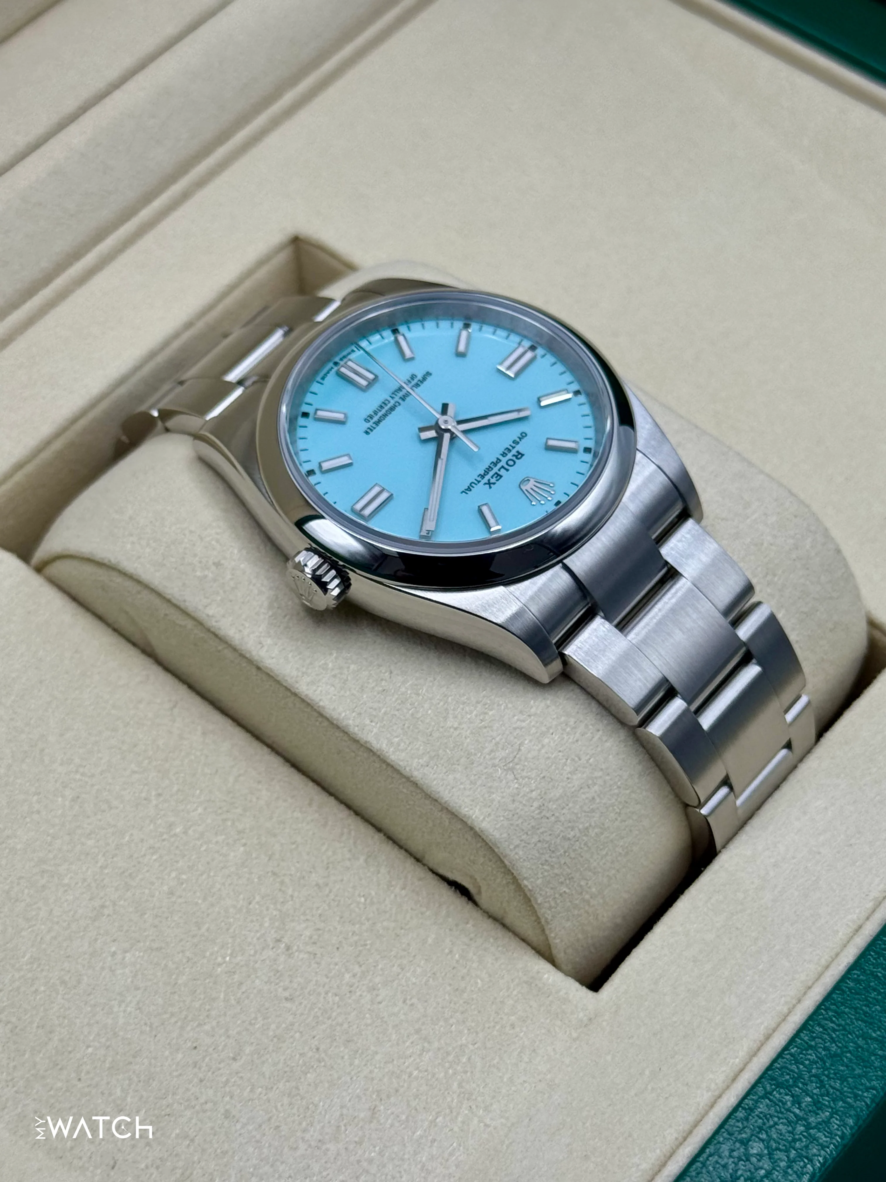 NEW 2026 Rolex Oyster Perpetual 36mm 126000 Tiffany Blue Dial - Image 8