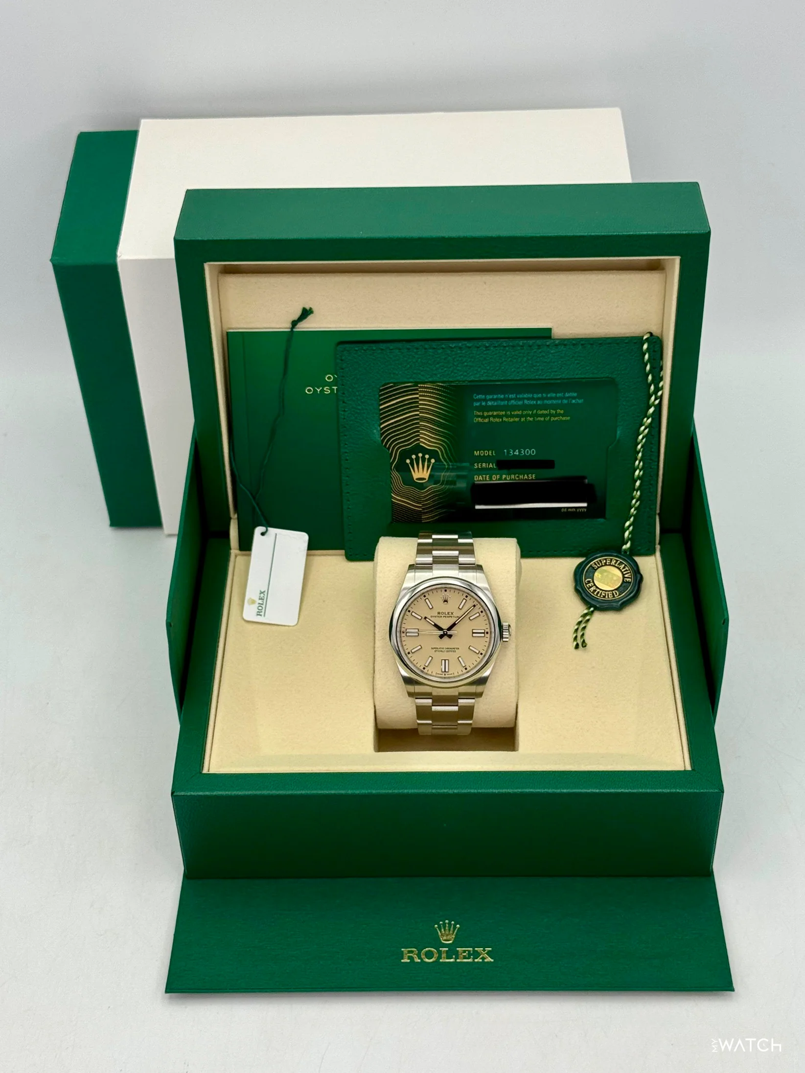 NEW 2026 Rolex Oyster Perpetual 41mm 134300 Beige Dial - Image 9