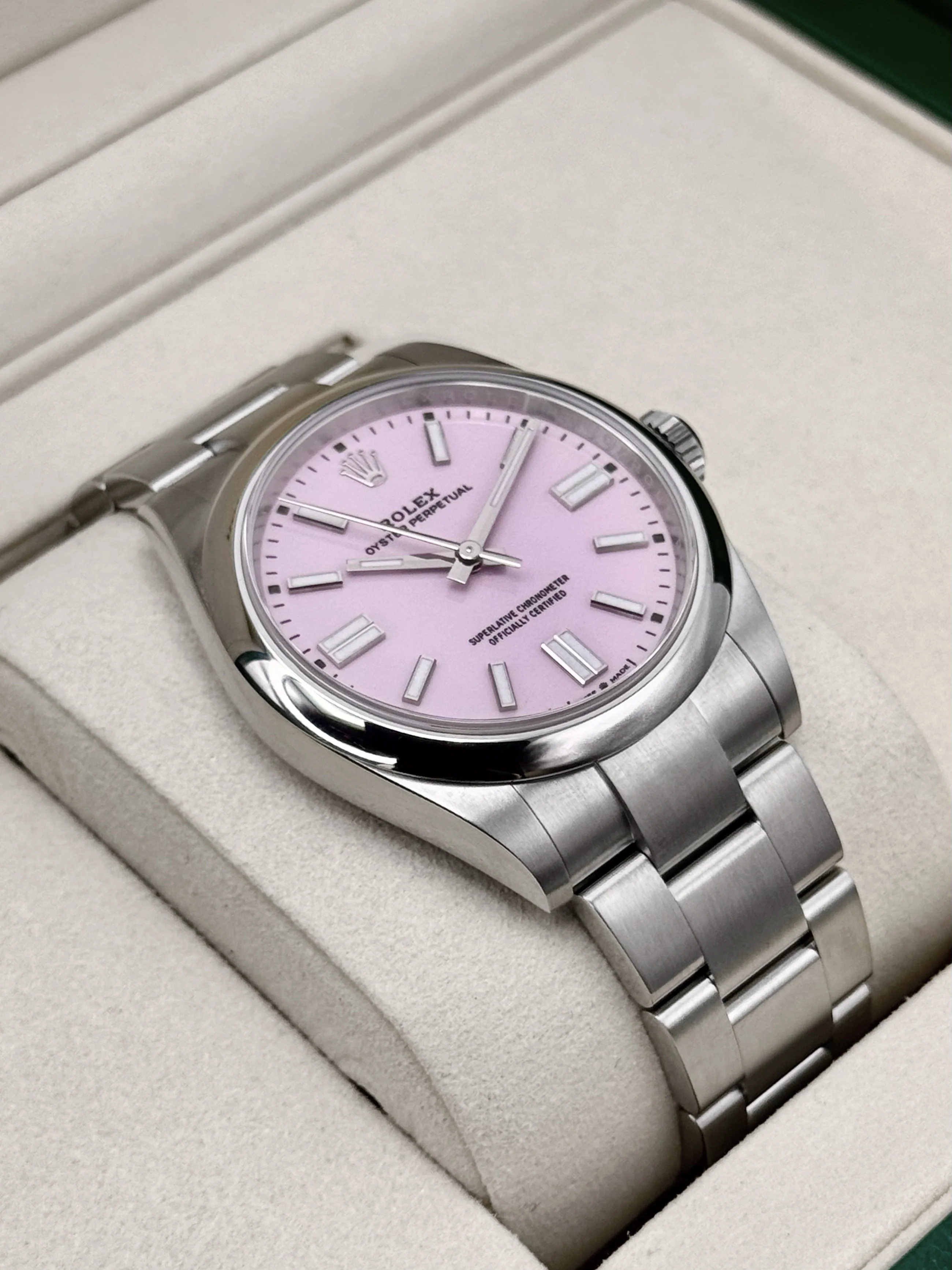 NEW 2026 Rolex Oyster Perpetual 41mm 134300 Candy Pink Dial (STICKERED) - Image 6