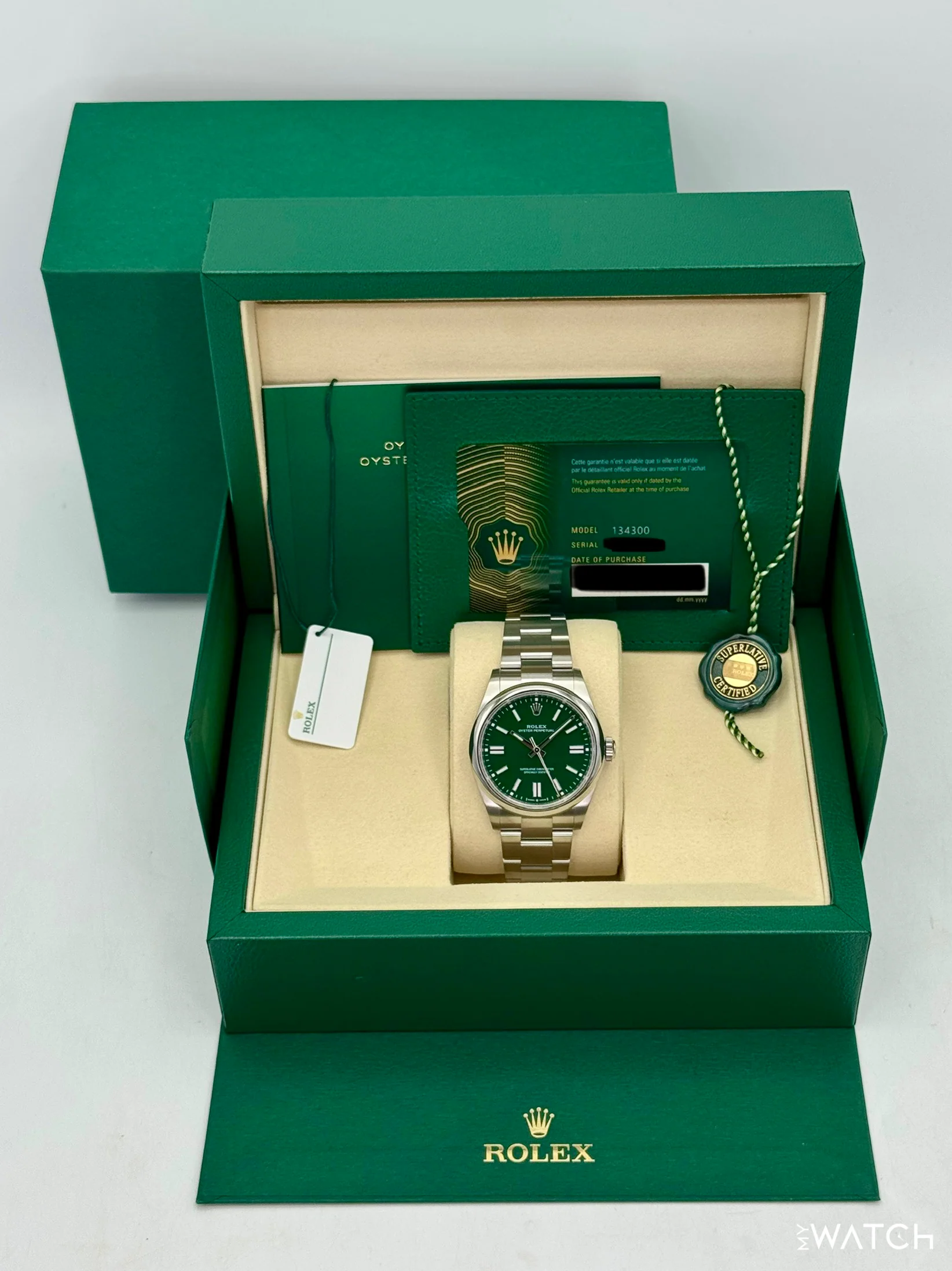 NEW 2026 Rolex Oyster Perpetual 41mm 134300 Green Dial - Image 9