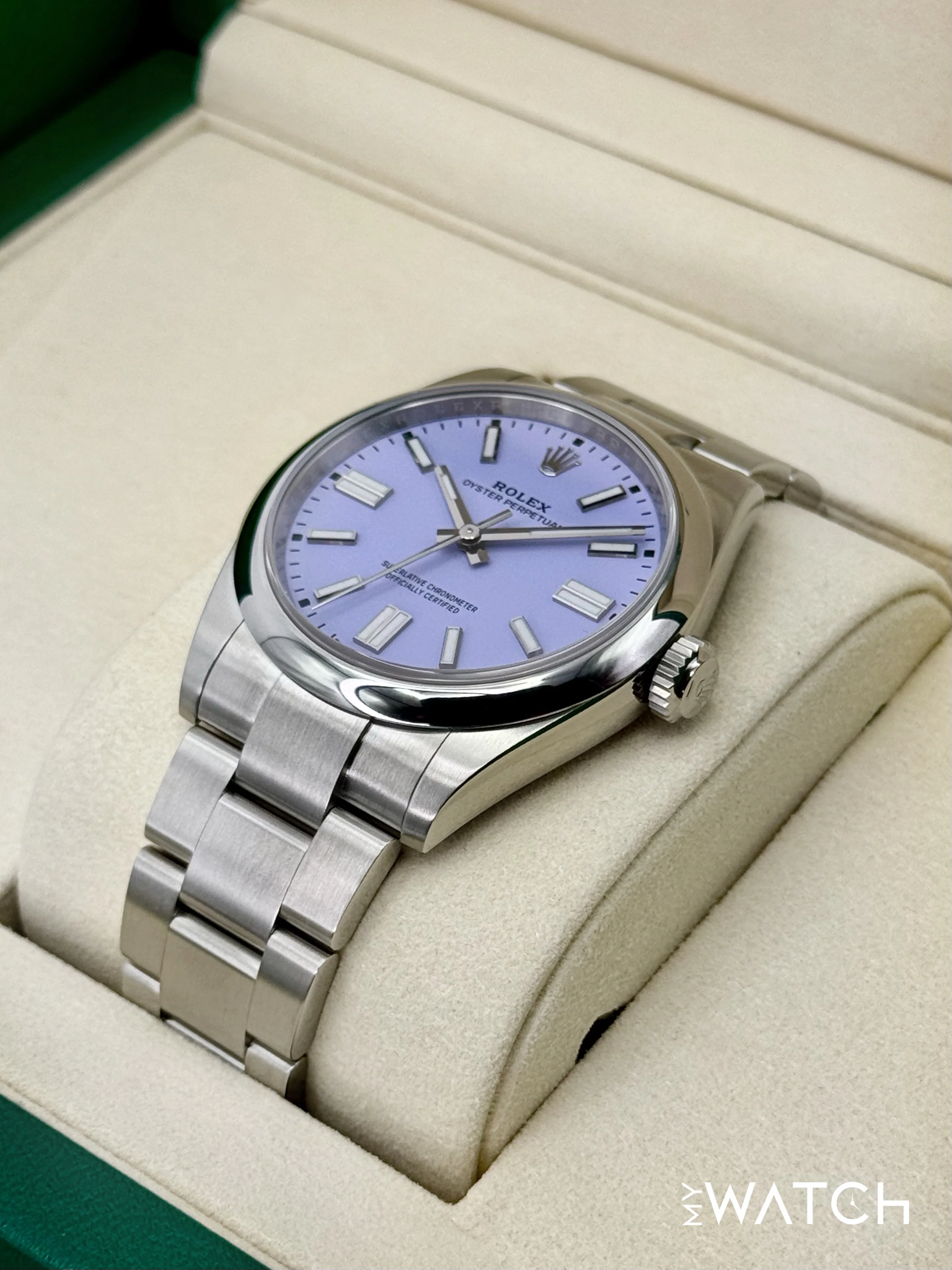 NEW 2025 Rolex Oyster Perpetual 41mm 134300 Lavender Dial (STICKERED) - Image 5