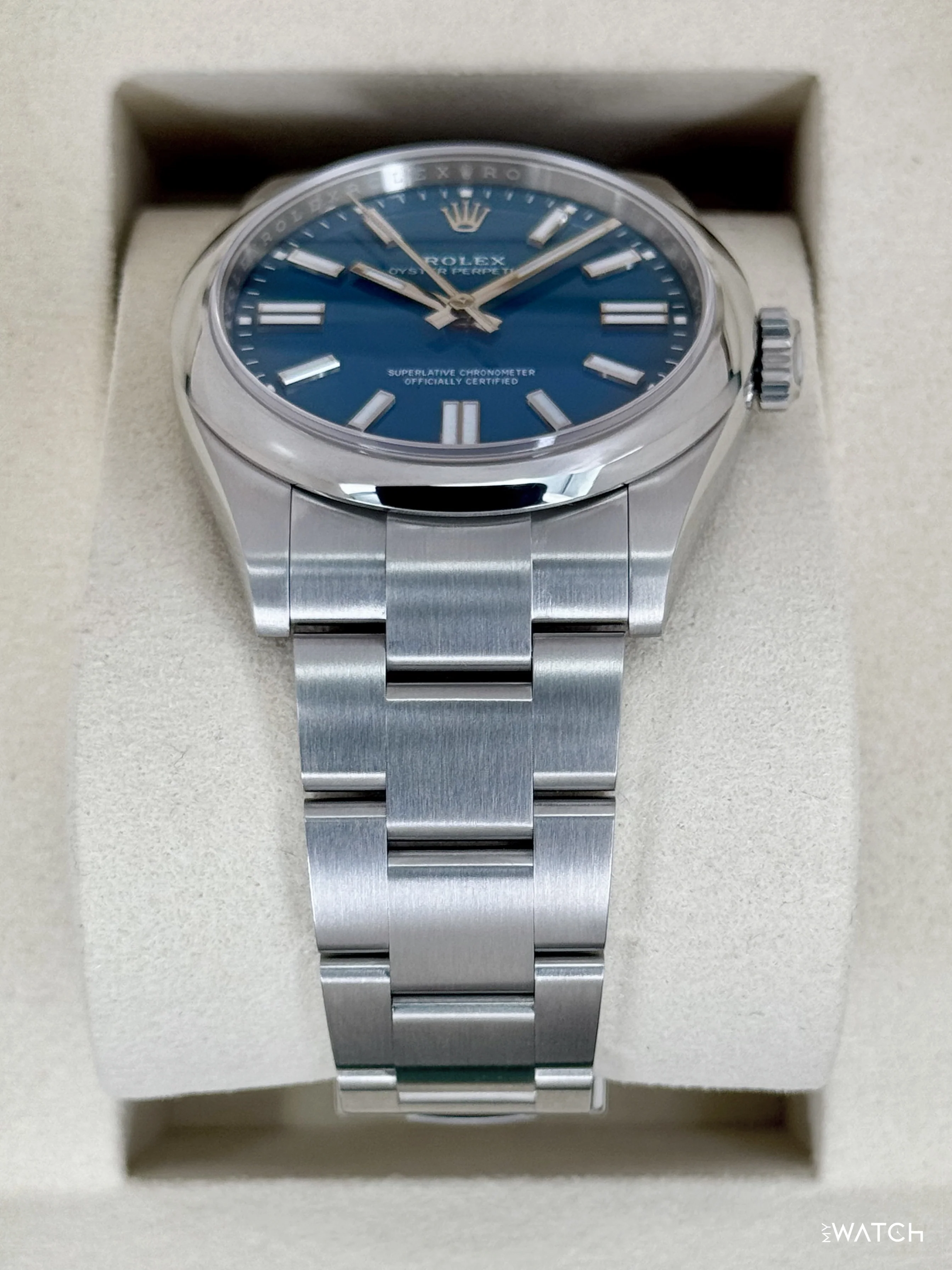 NEW 2026 Rolex Oyster Perpetual 41mm 134300 Med Blue Dial - Image 3