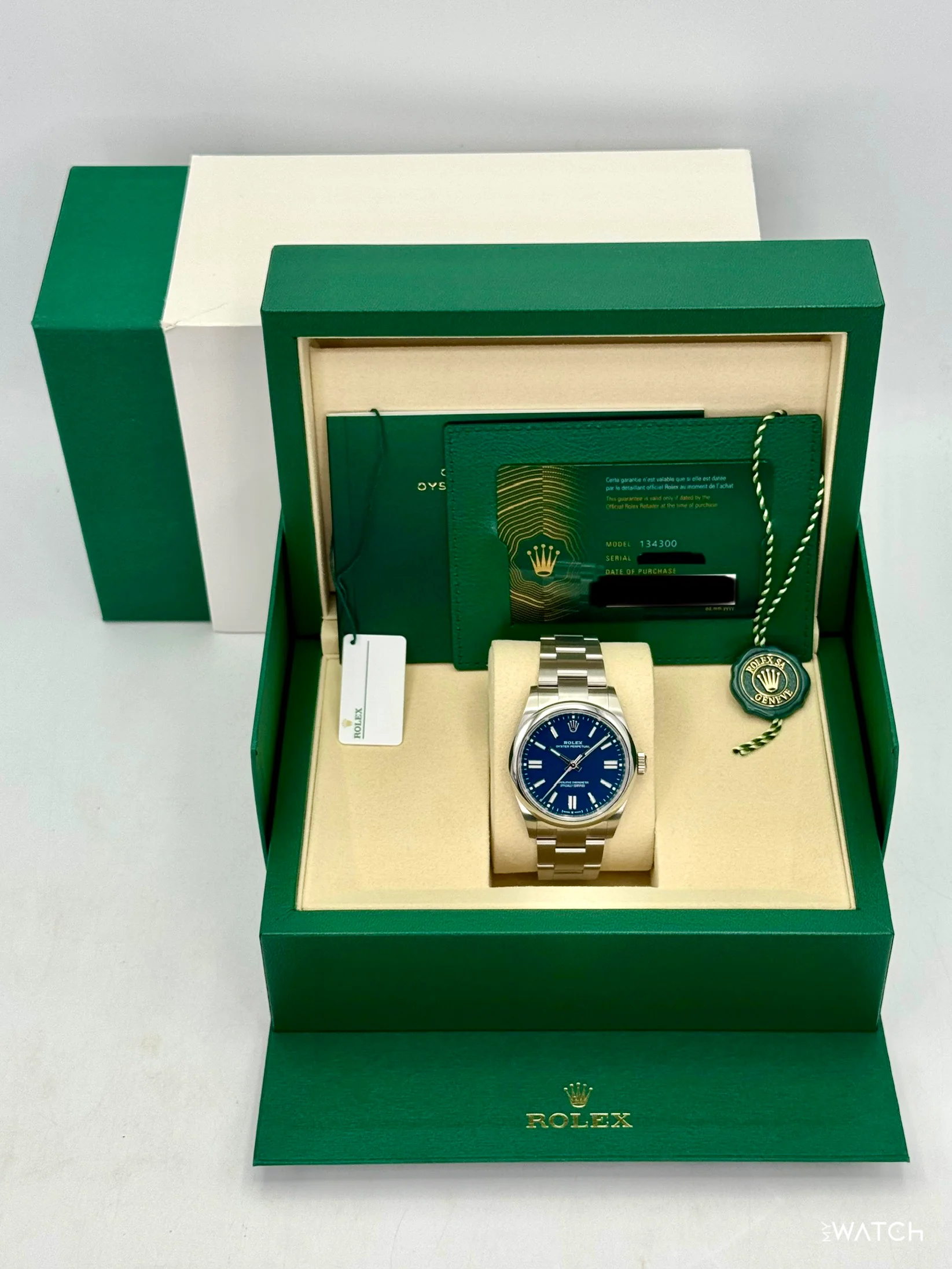 NEW 2026 Rolex Oyster Perpetual 41mm 134300 Med Blue Dial - Image 9