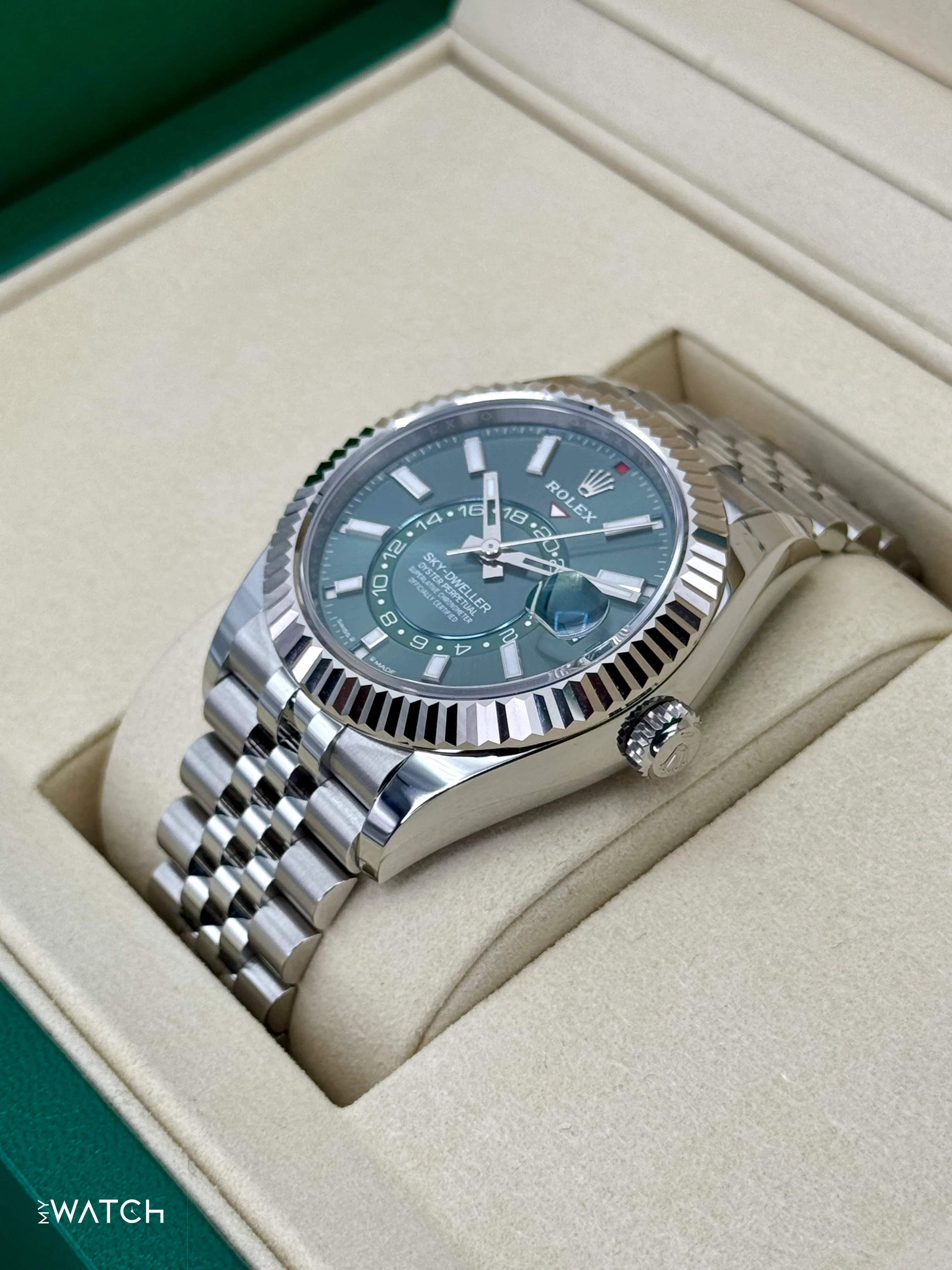 NEW 2026 Rolex Sky-Dweller 42mm 336934 Jubilee Green Dial - Image 5