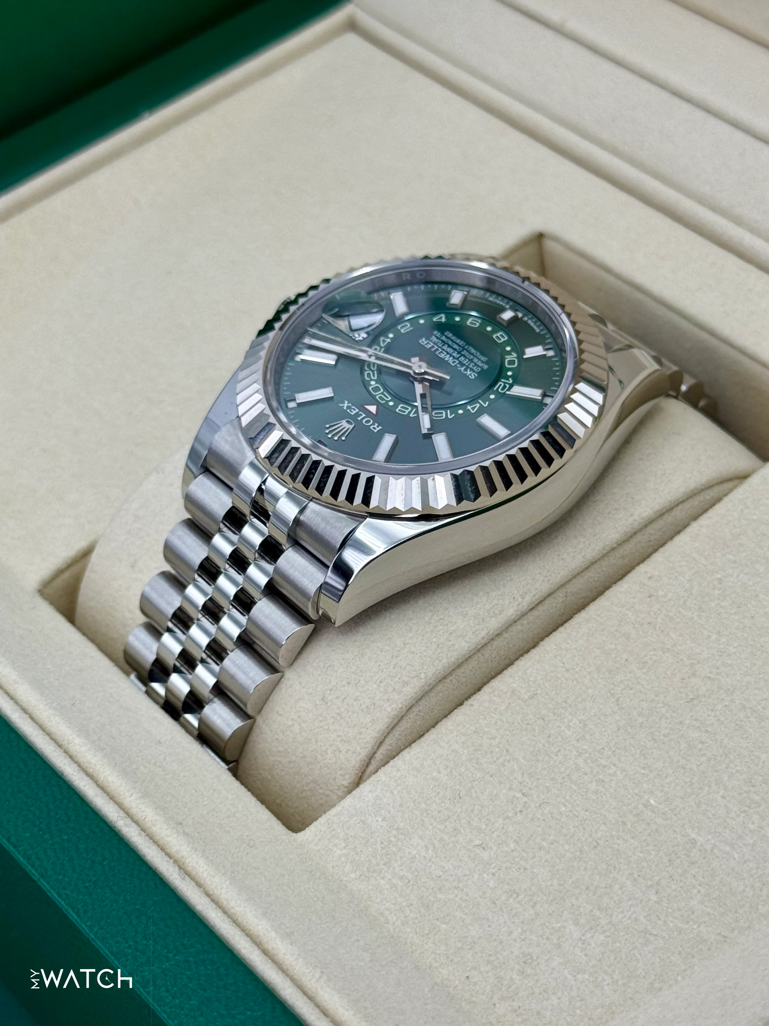 NEW 2026 Rolex Sky-Dweller 42mm 336934 Jubilee Green Dial - Image 7